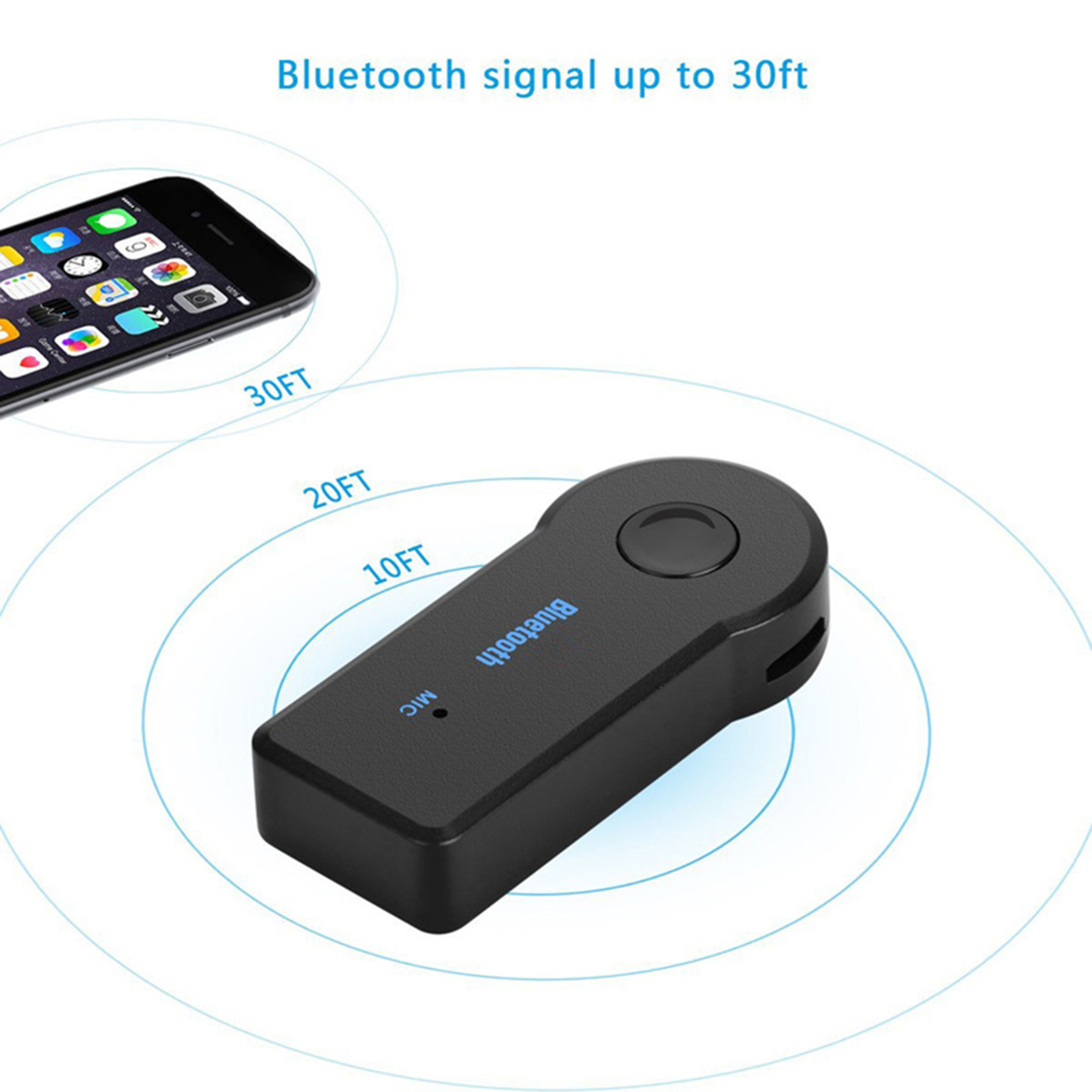 Wireless Bluetooth Audio Receiver Adapter for Car Stereo Headphones and Speakers – view 6