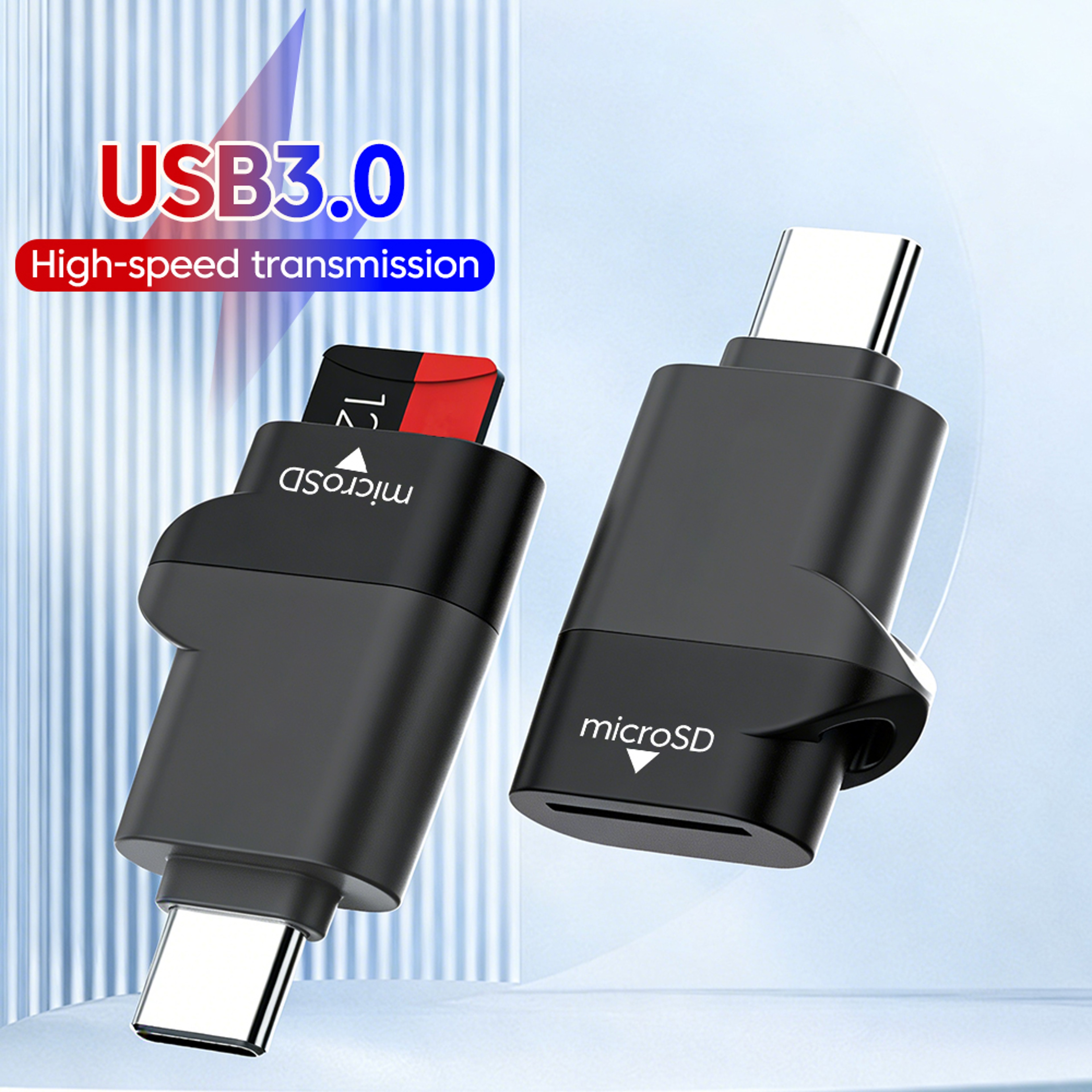 USB C Mini TF Card Reader Portable Memory Card Adapter For IPhone Laptop MacBook 2