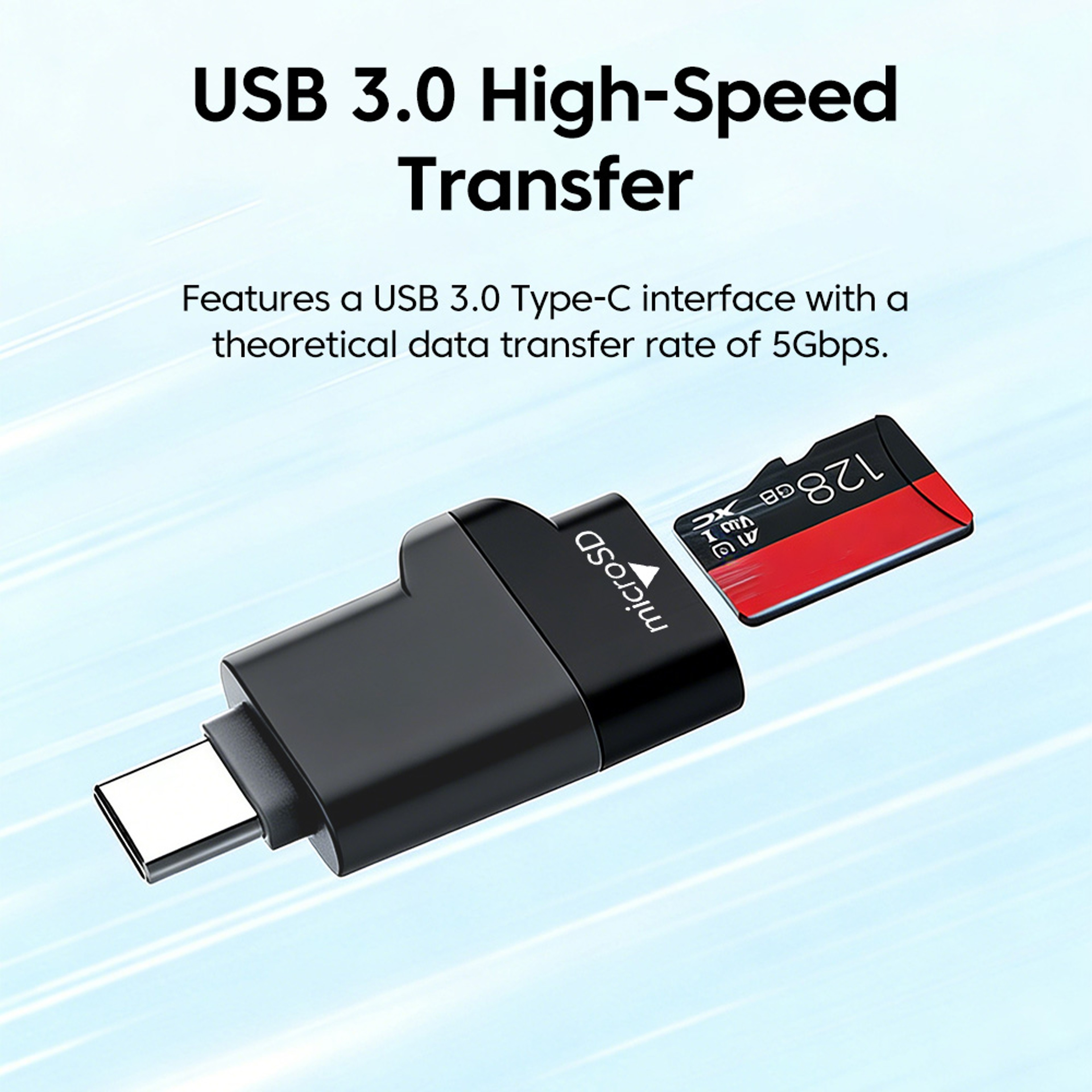 USB C Mini TF Card Reader Portable Memory Card Adapter For IPhone Laptop MacBook 3