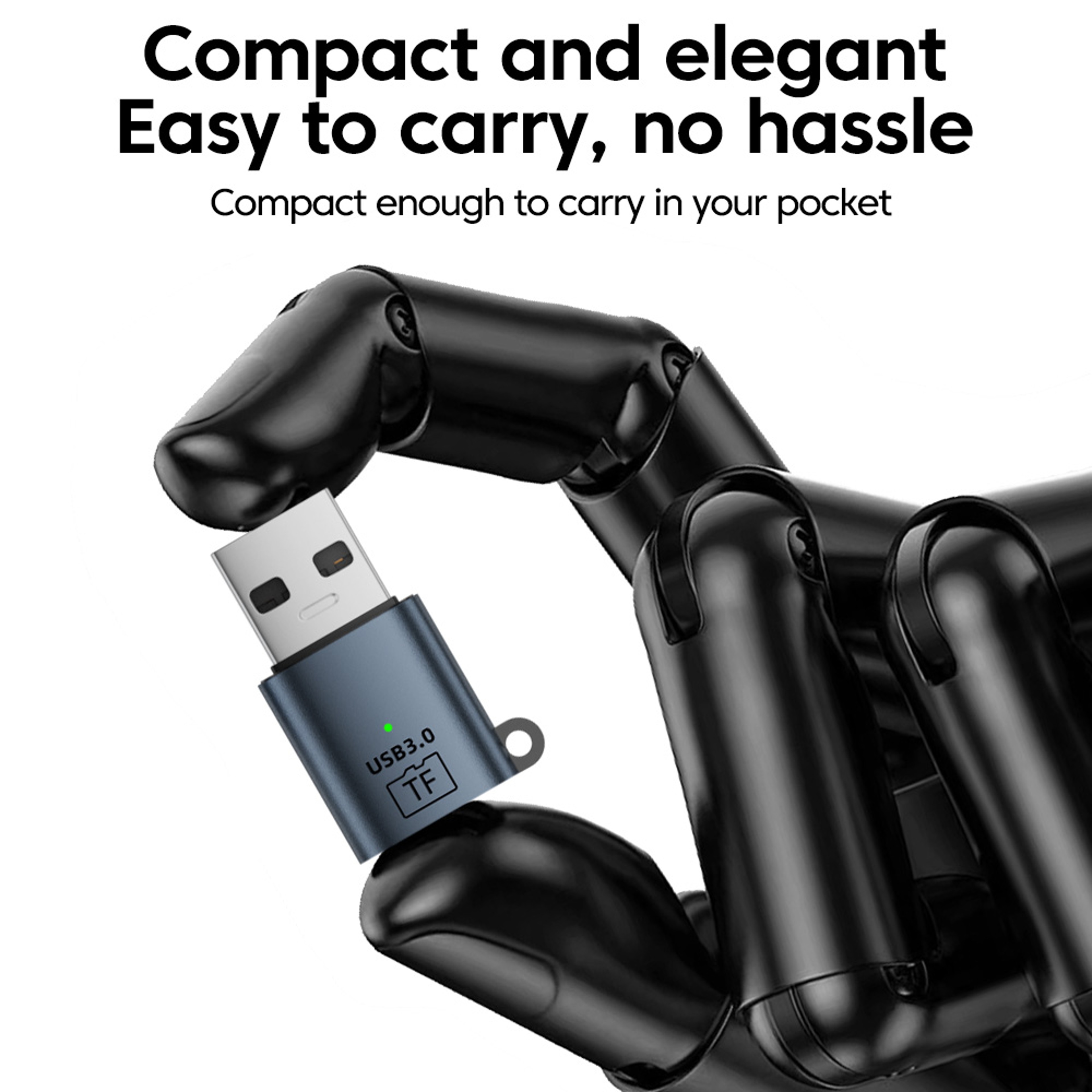 Mini USB C TF Card Reader USB Memory Card Adapter 5