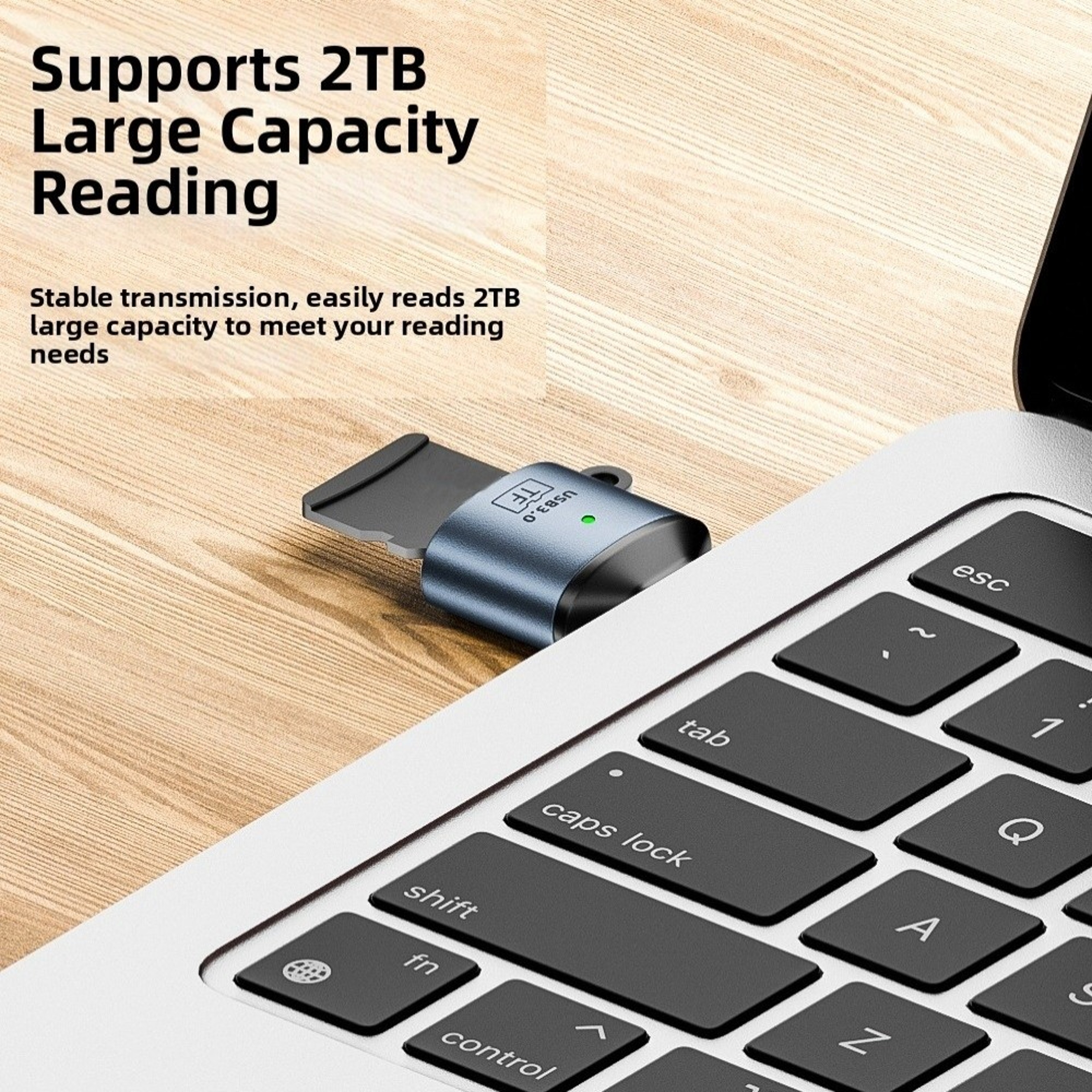 USB C Micro SD Card Reader Aluminum High Speed TF Card Adapter 6