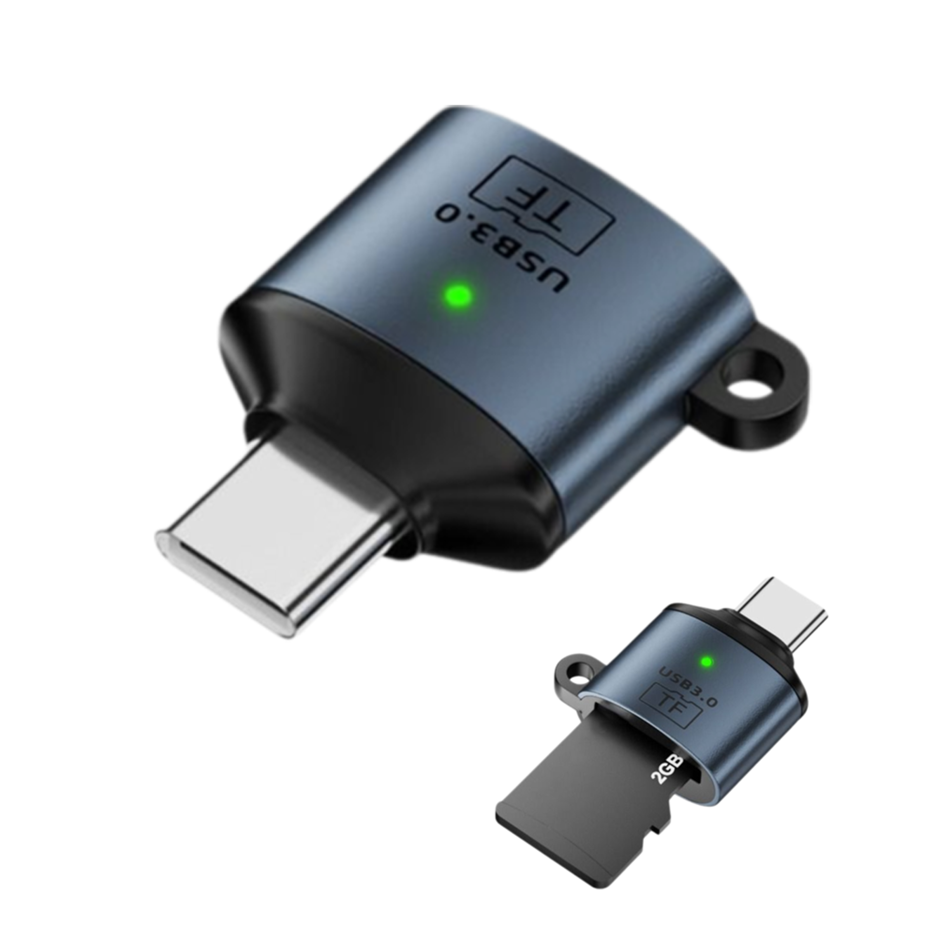 USB C Micro SD Card Reader Aluminum High Speed TF Card Adapter 2