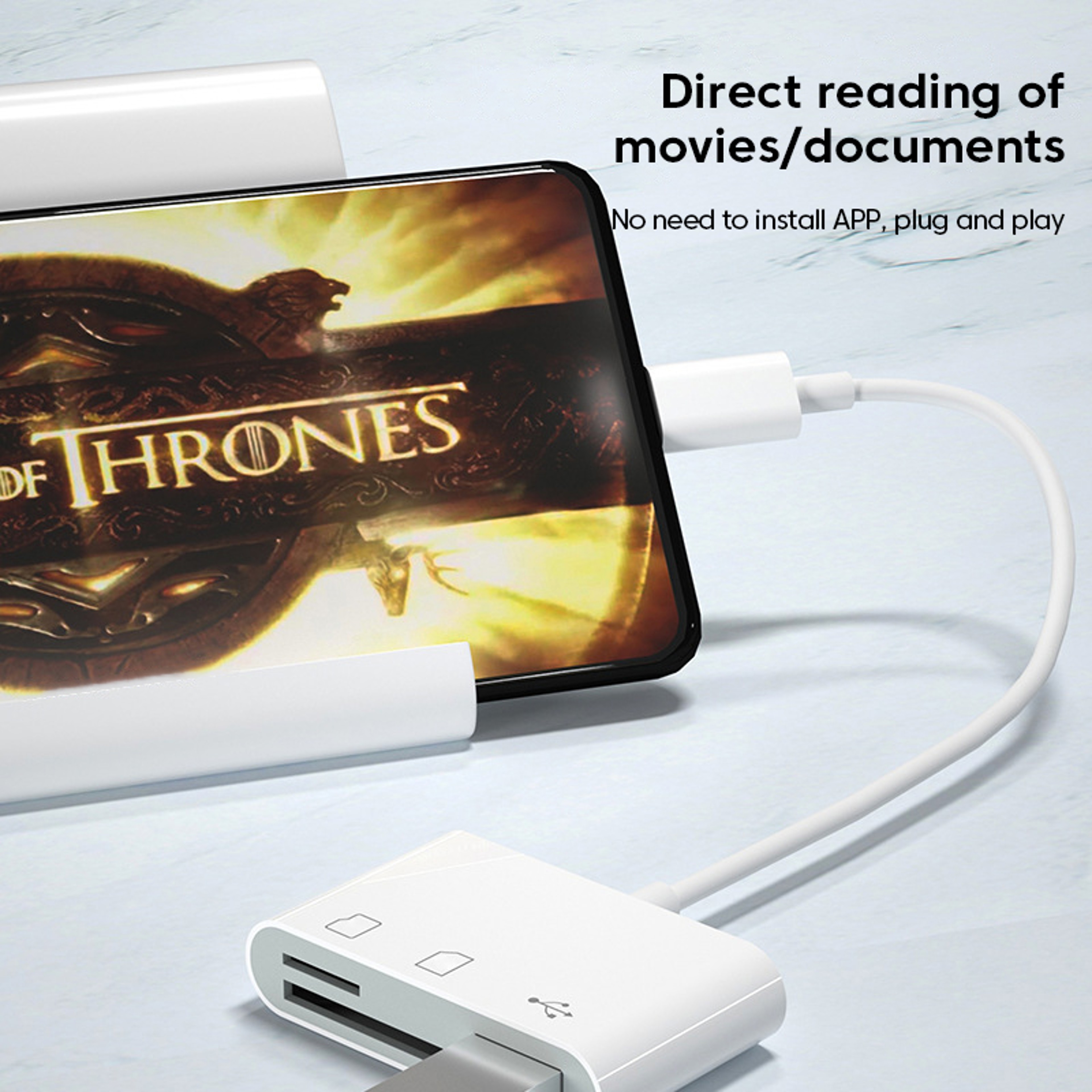 USB C Memory Card Reader CF SD TF OTG Adapter 4
