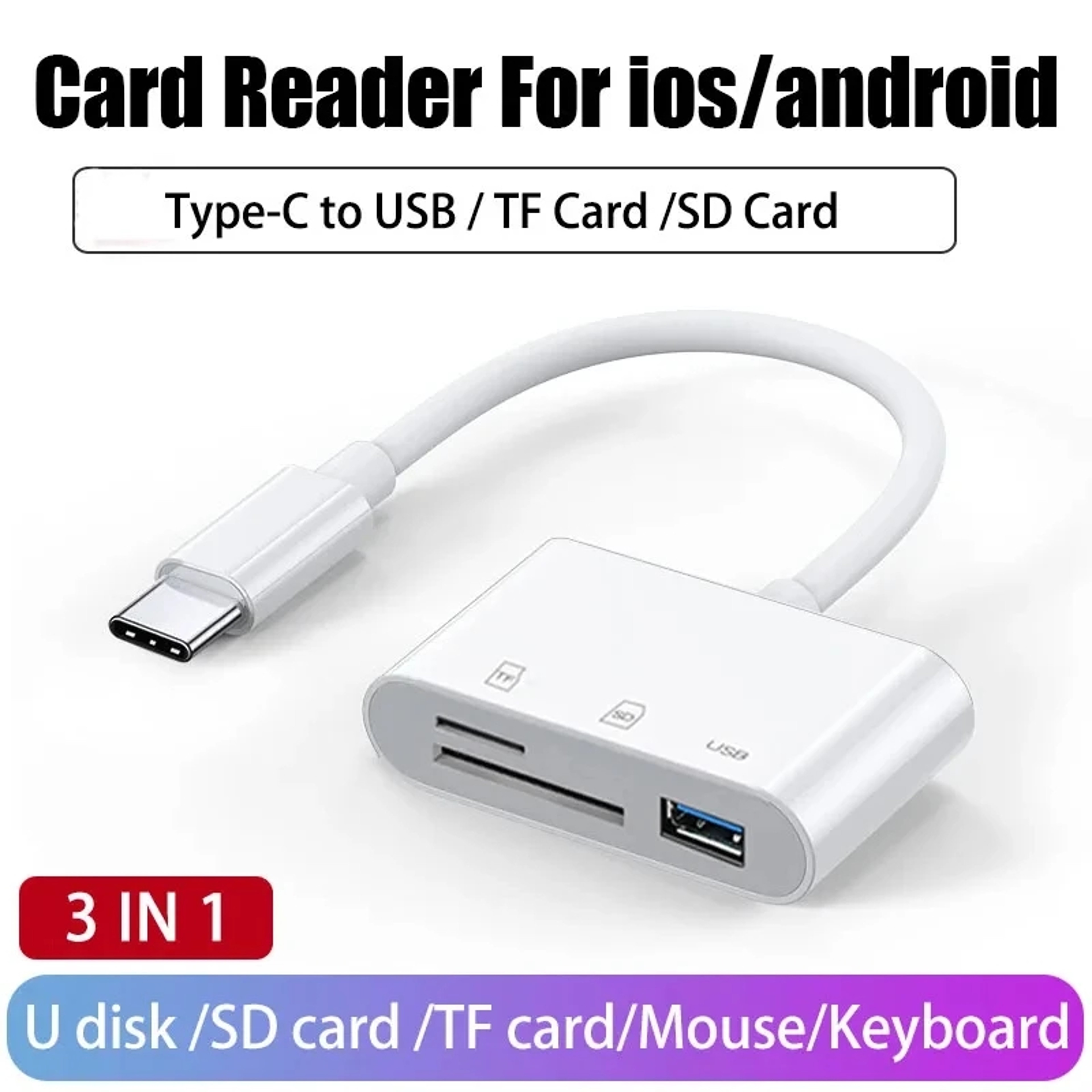 USB C SD Micro SD Card Reader Adapter For Phones MacBook And Laptops 2