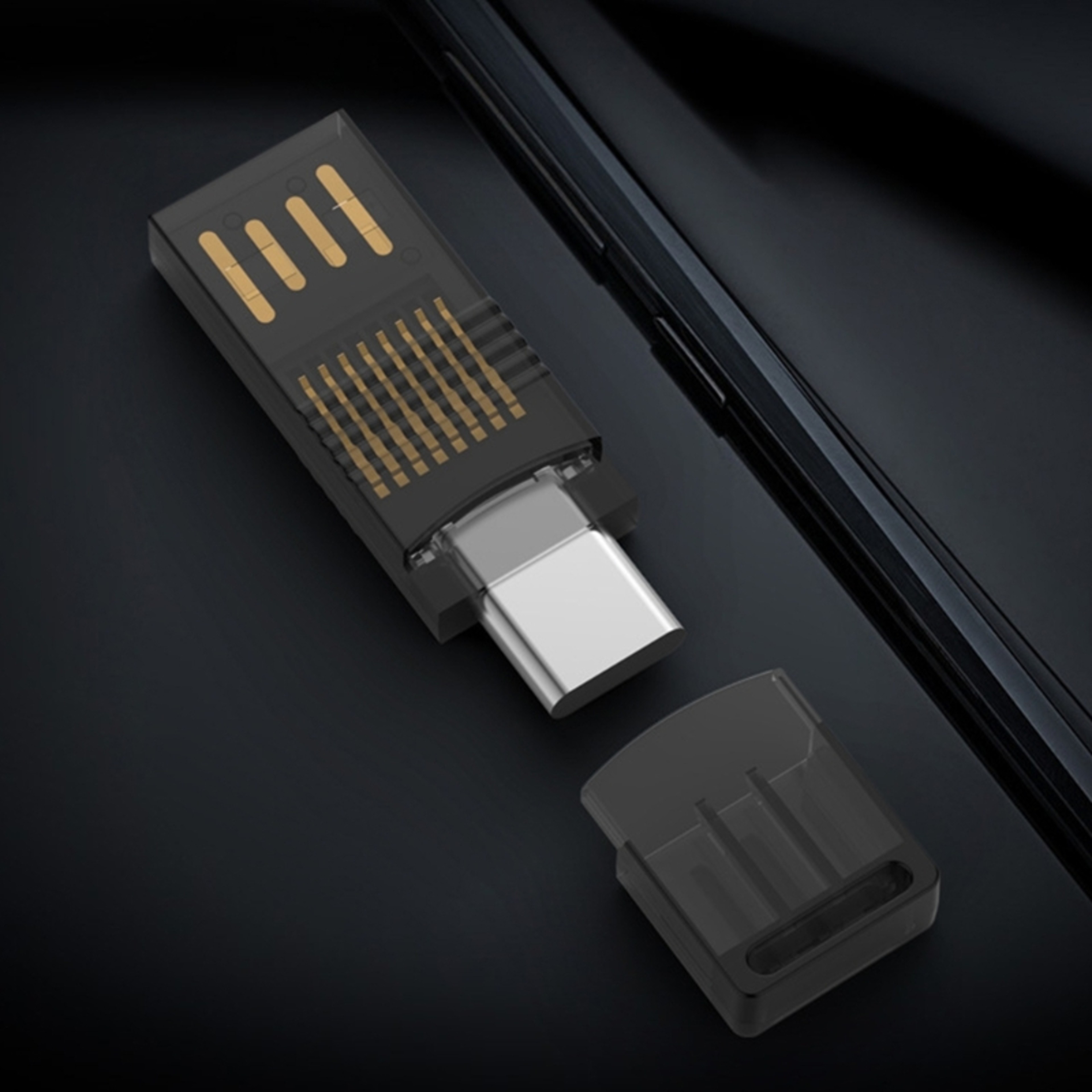 USB C USB MicroSD Card Reader OTG Memory Card Adapter 1