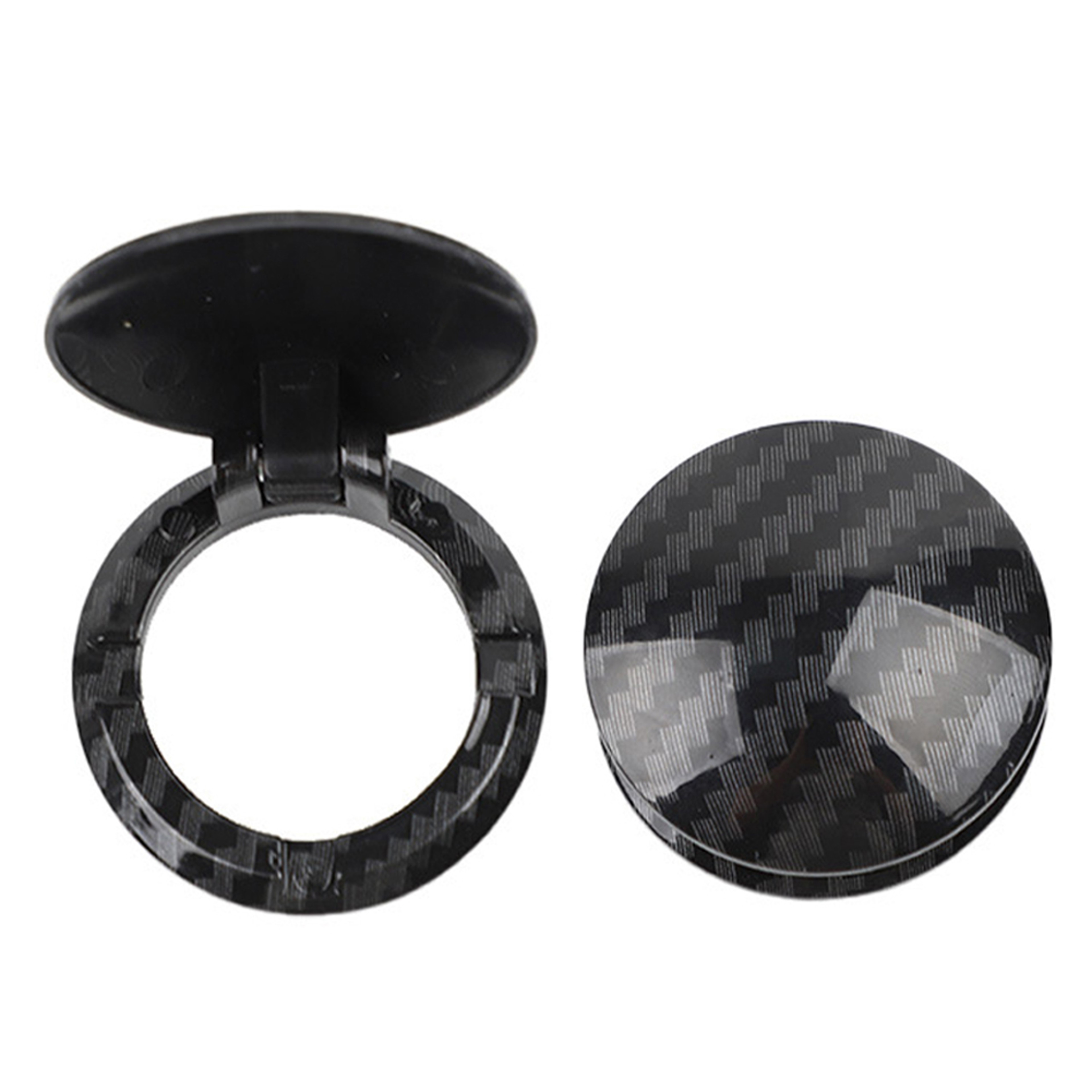 Carbon Fiber Engine Start Button Cover Ignition Switch Protector Car Interior Trim 0