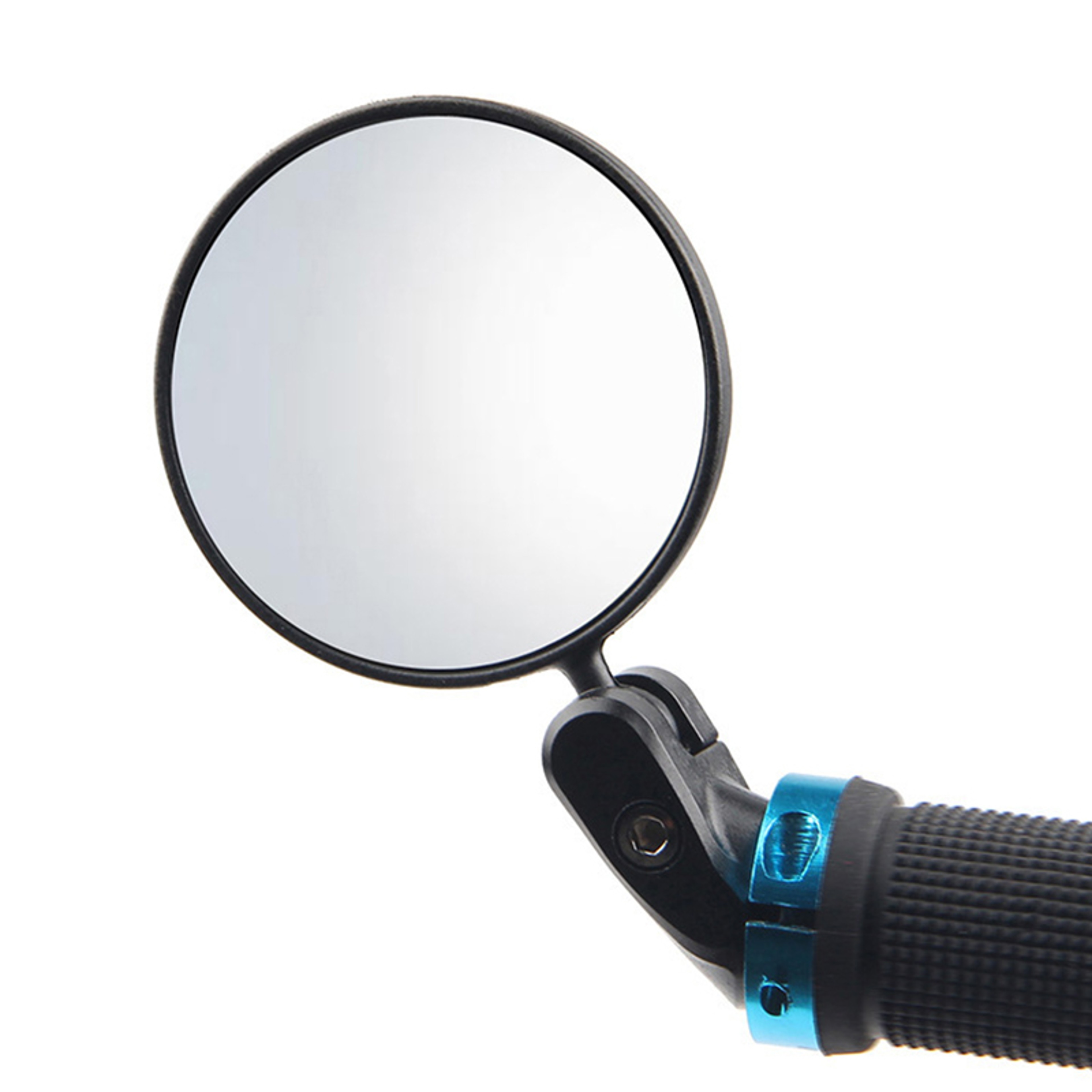 Universal Motorcycle Bar End Mirrors Round Foldable Rear View Side Mirrors 2