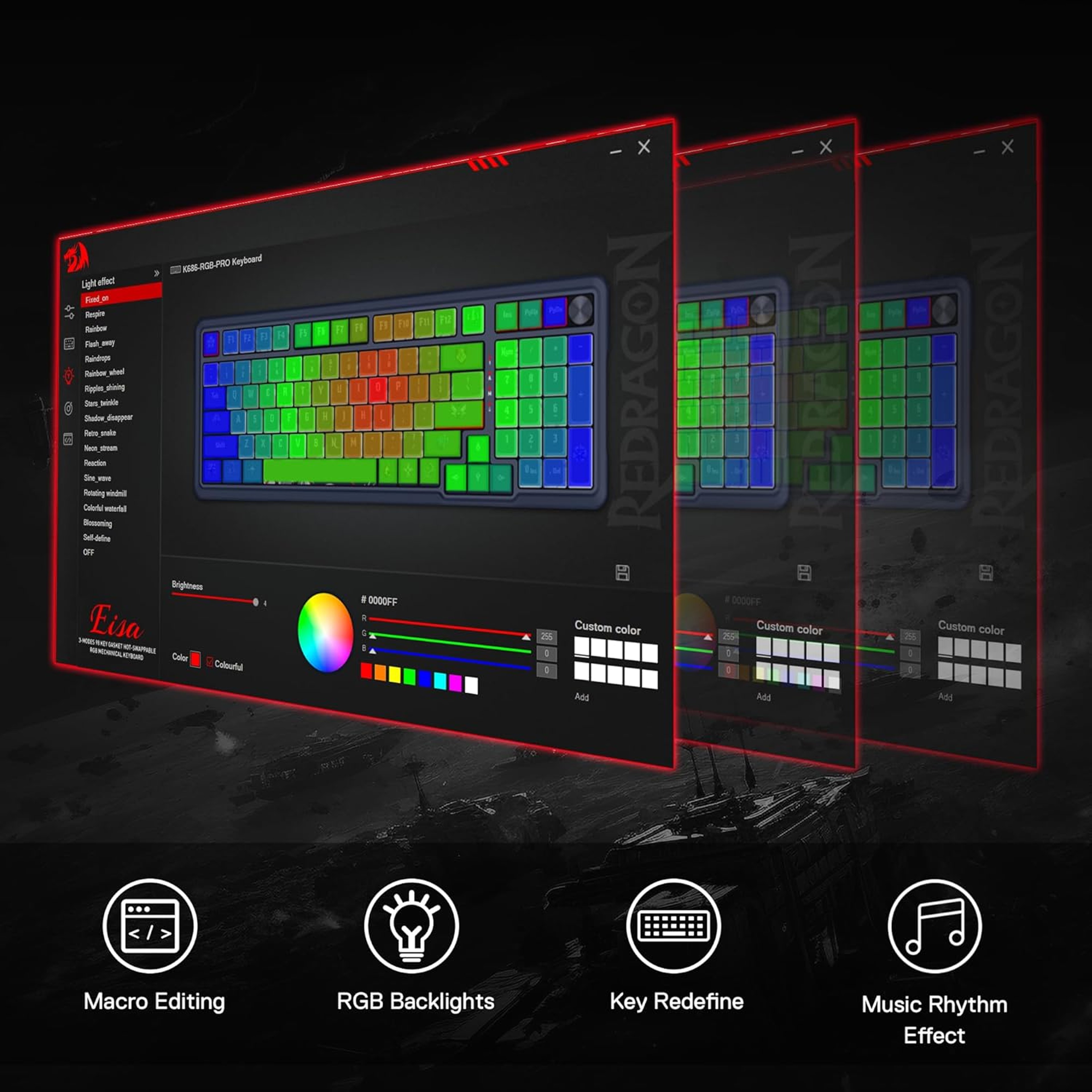 Wireless Mechanical Keyboard Gasket RGB Hot Swappable Gaming Keyboard – view 6