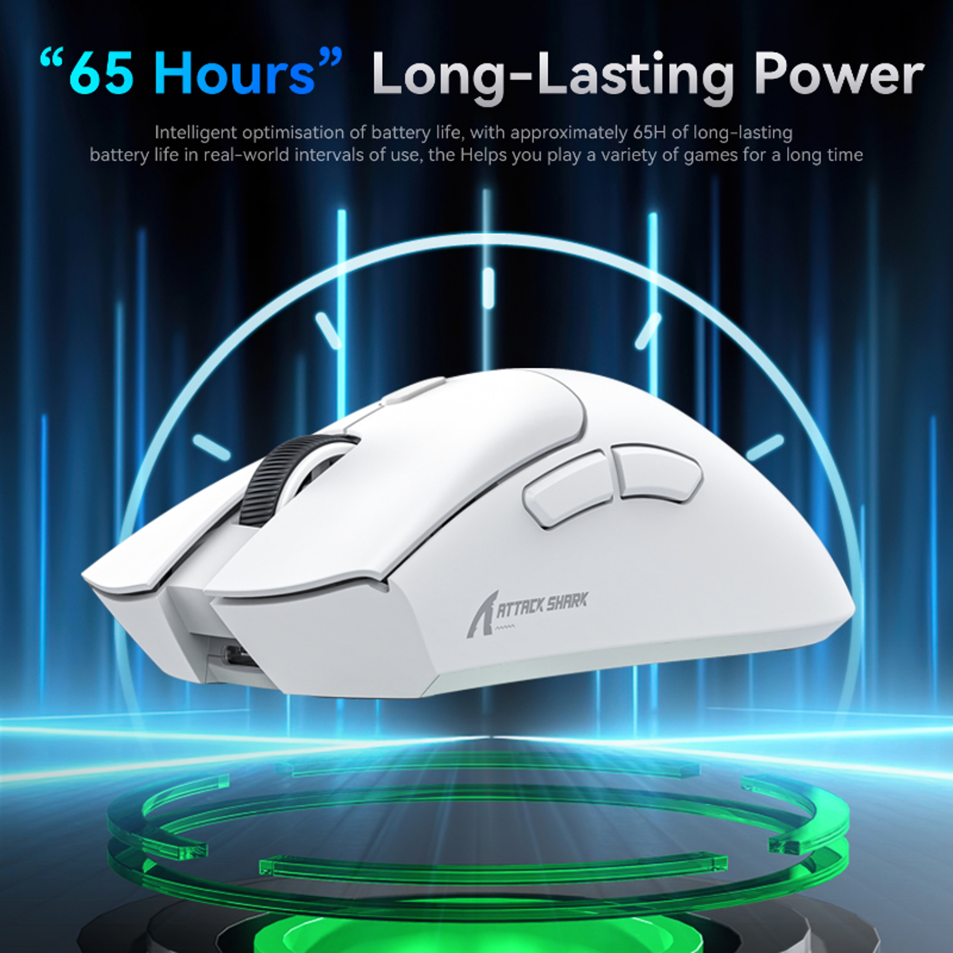 Lightweight Wireless Gaming Mouse Tri Mode Bluetooth Mouse 6