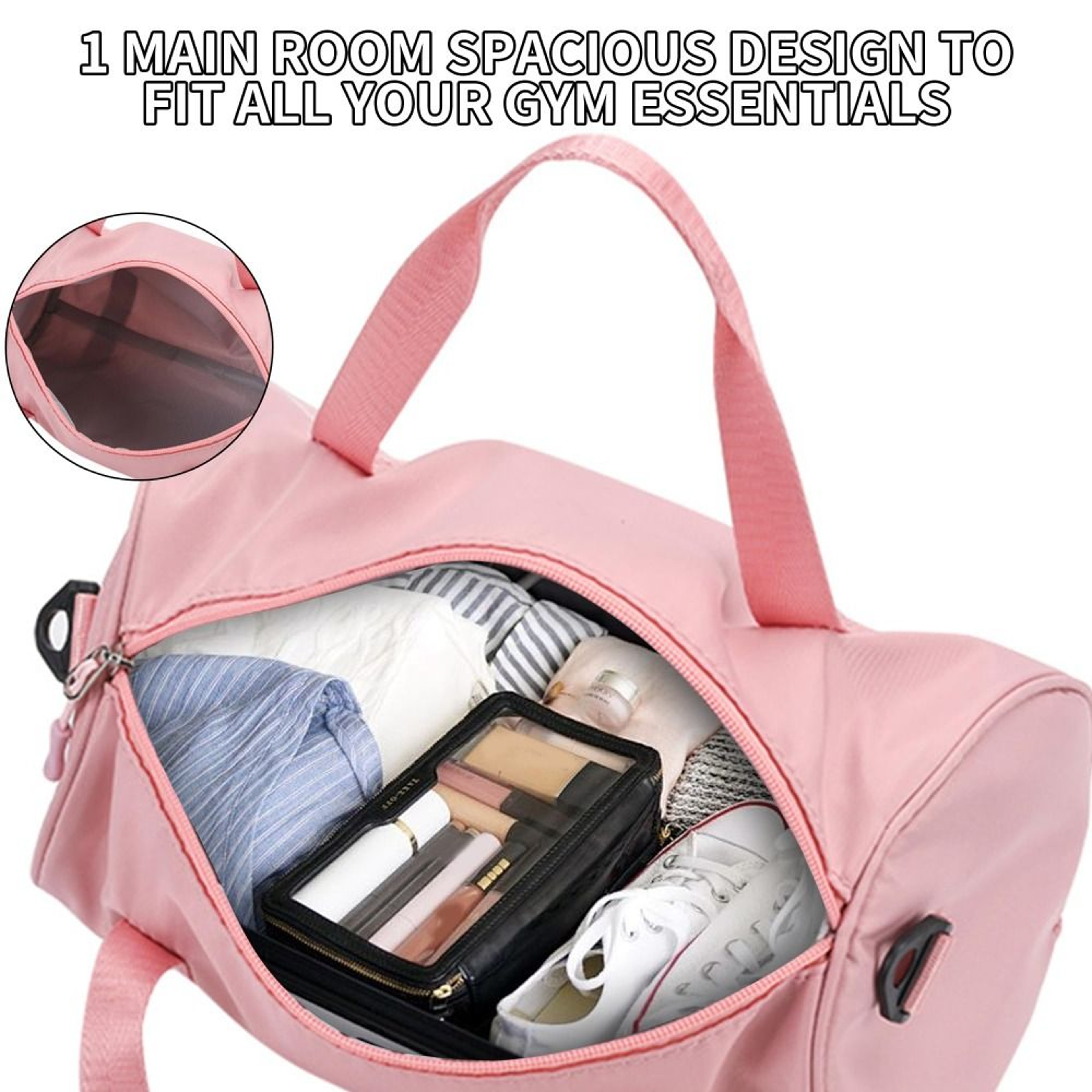 Mini Gym Bag For Women Lightweight Waterproof Yoga Shoulder Bag 3