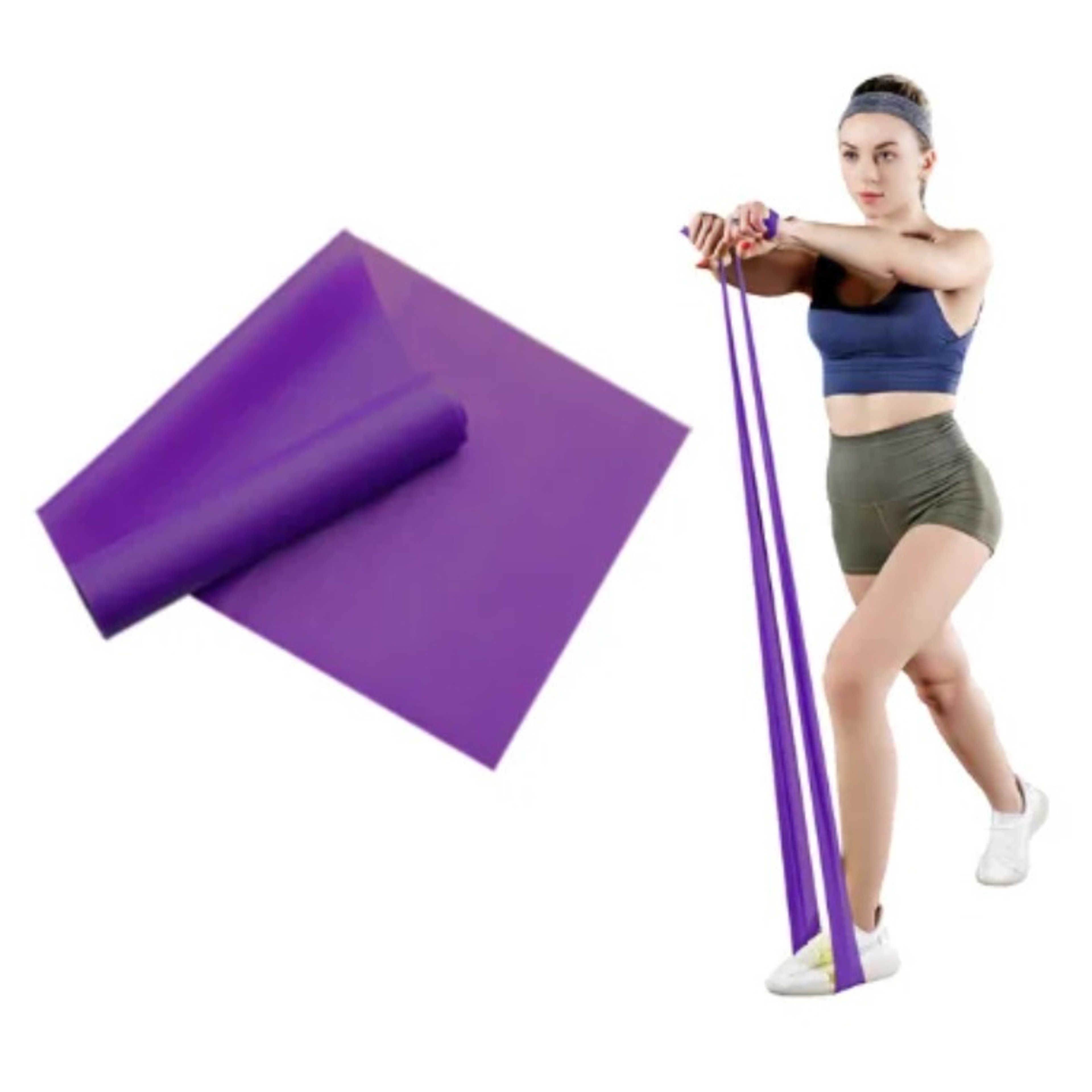 Natural Latex Resistance Bands Elastic Workout Exercise Bands For Yoga Pilates Home Gym Fitness Tra 11