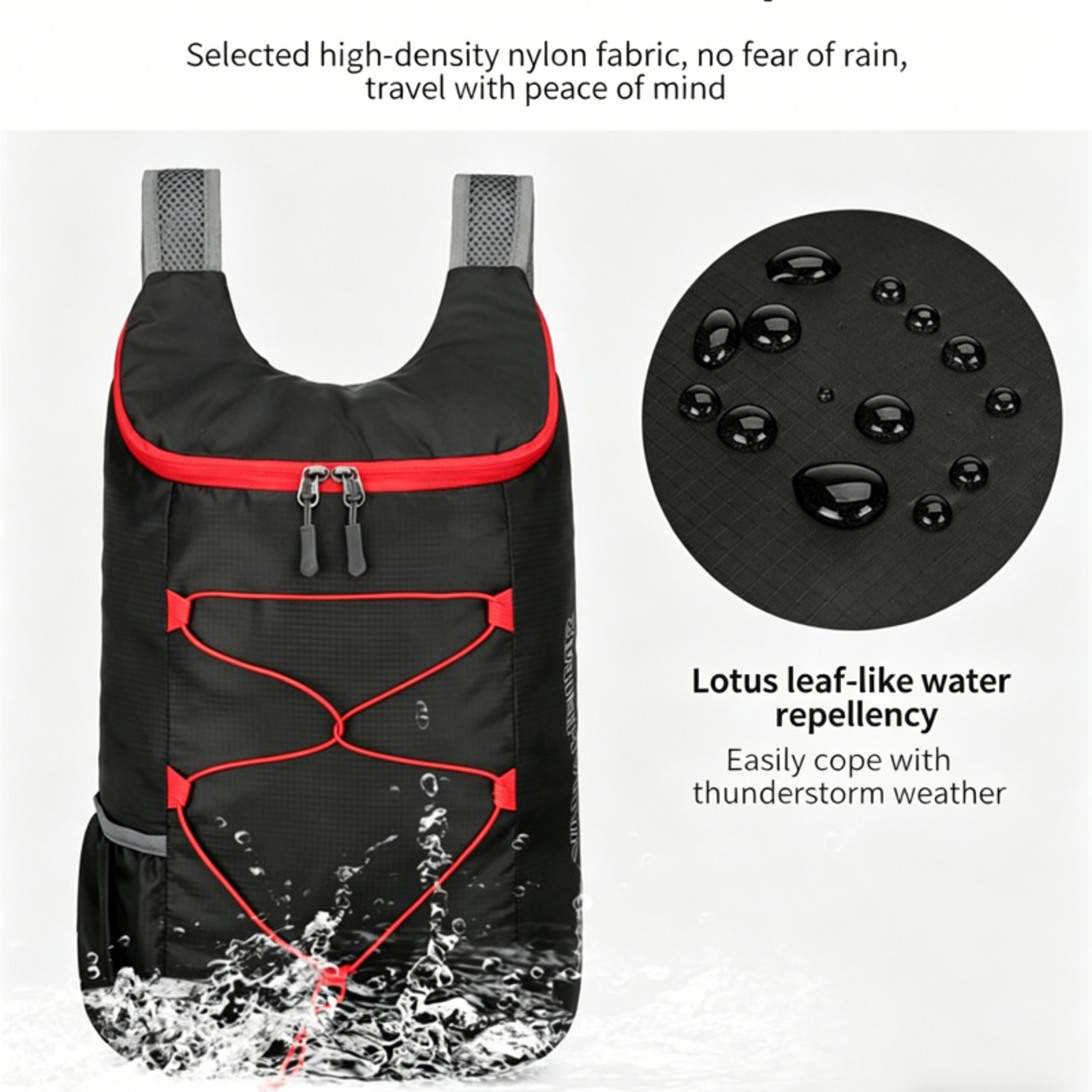 Foldable Hiking Backpack Lightweight Waterproof Large Capacity Travel Daypack 11