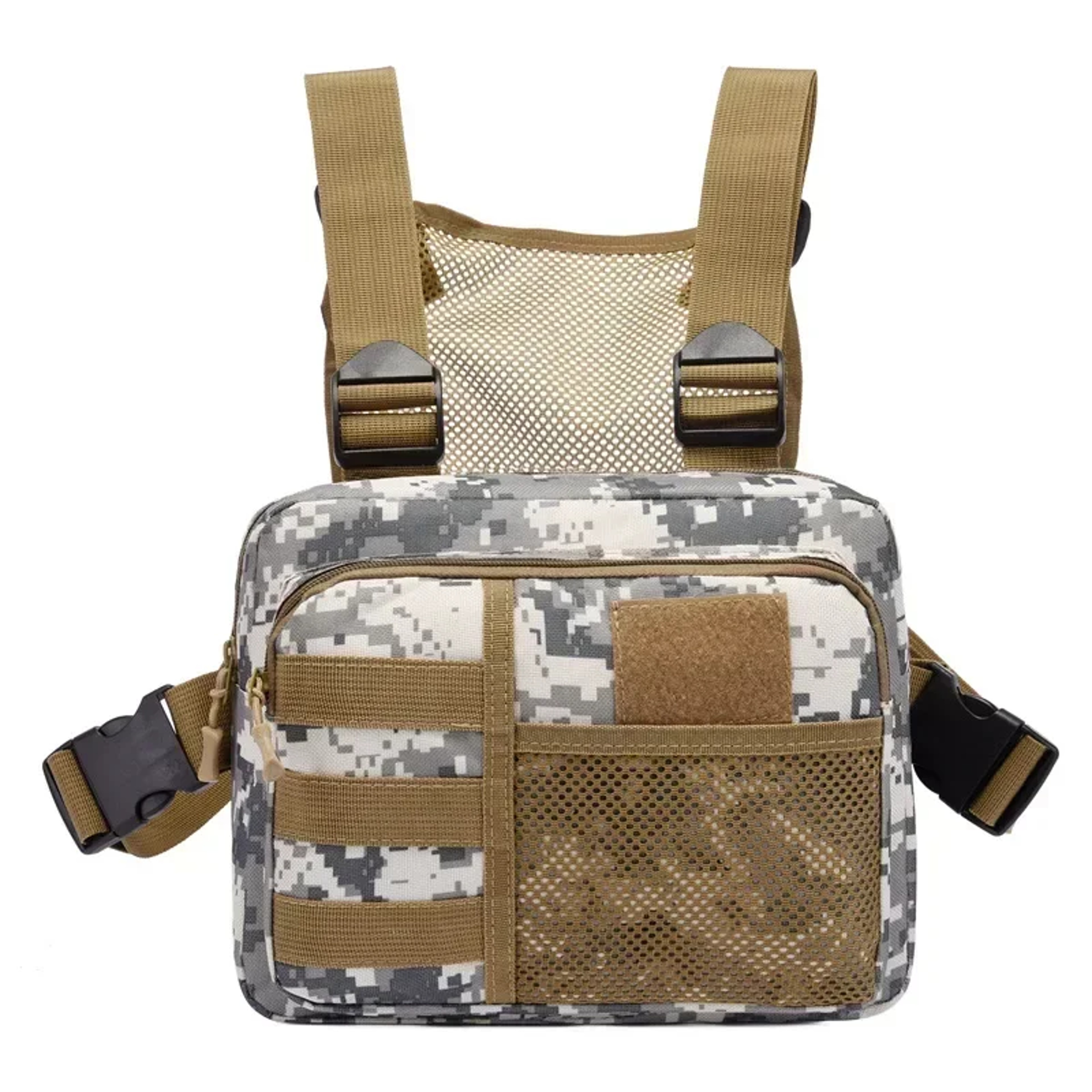 Tactical Chest Rig Bag Waterproof Oxford Multi Pocket Streetwear Vest Bag 3