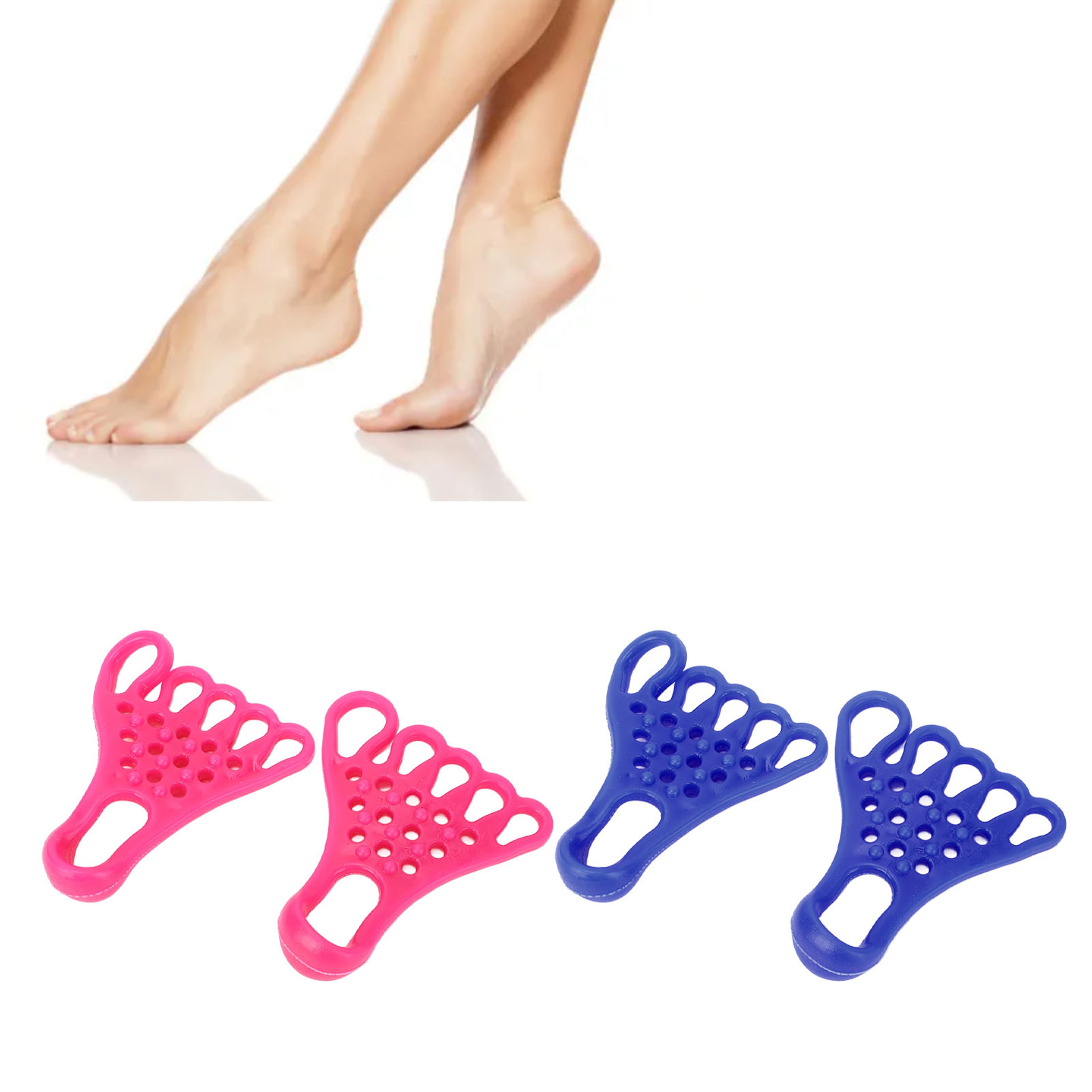 TPR Toe Separator Stretcher Foot Massage And Toe Stretching Band For Fitness 3