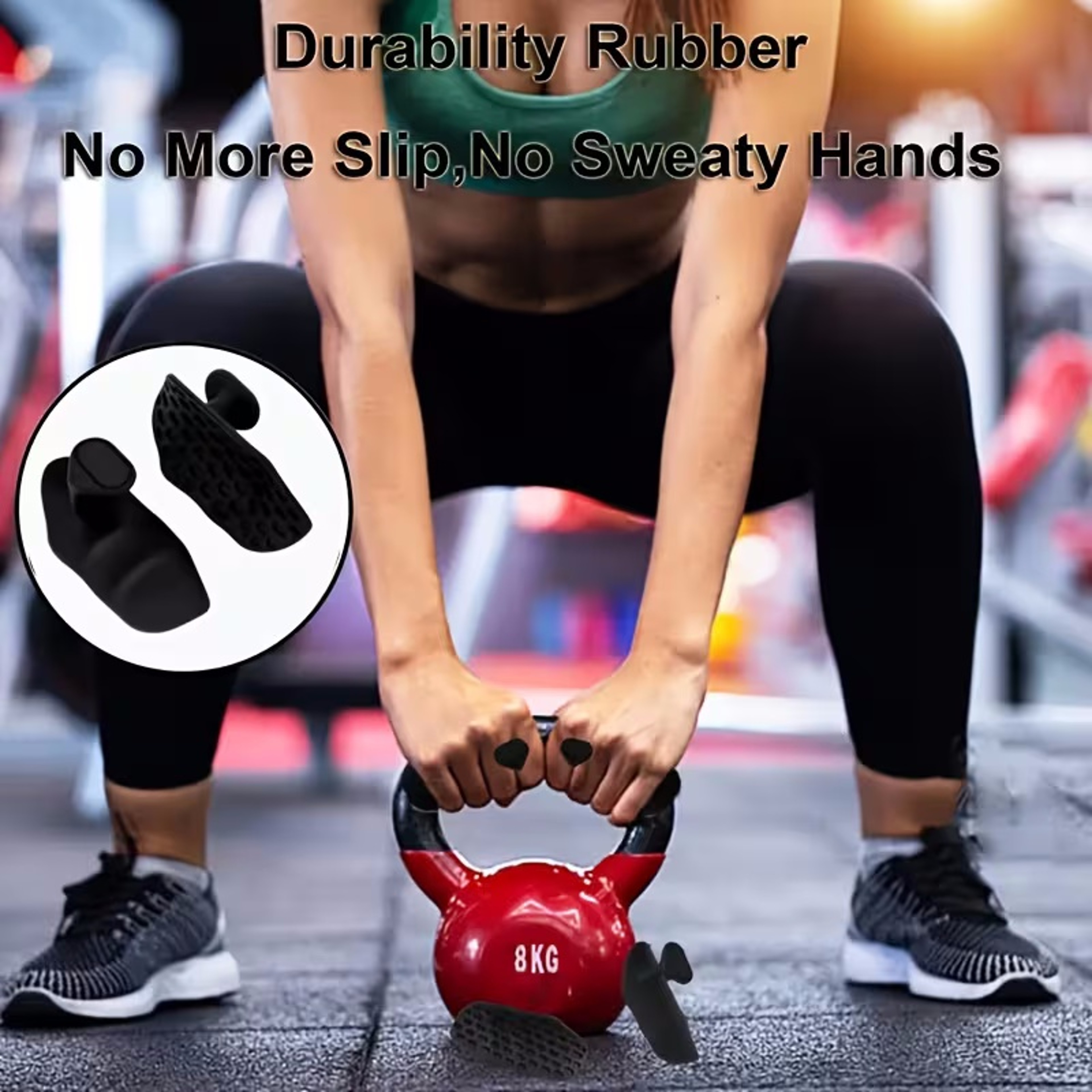 Anti Slip Workout Grips Rubber Palm Protectors For Weight Lifting And Pull Ups 4