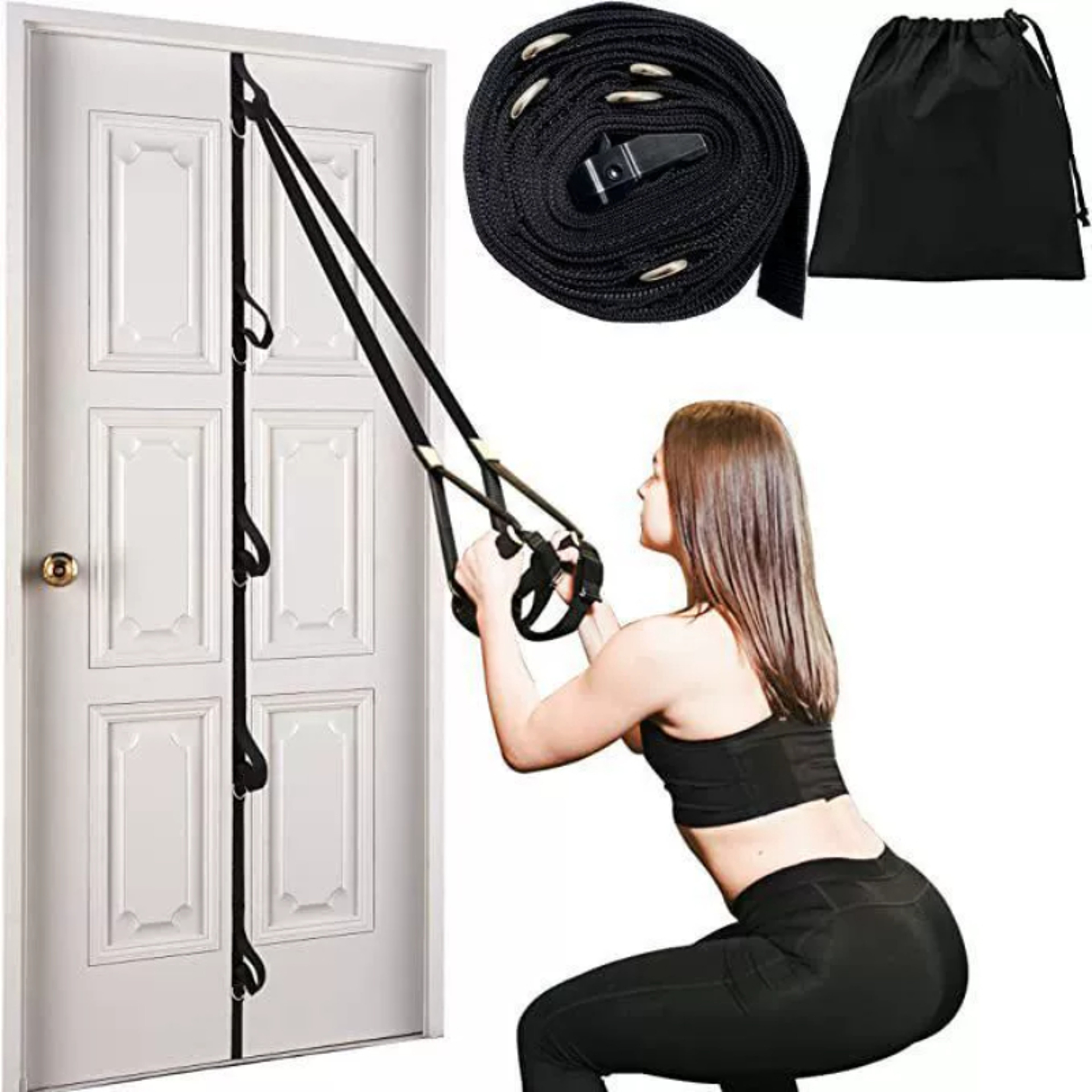 Multi Point Resistance Band Door Anchor Strap For Home Gym Workouts 1