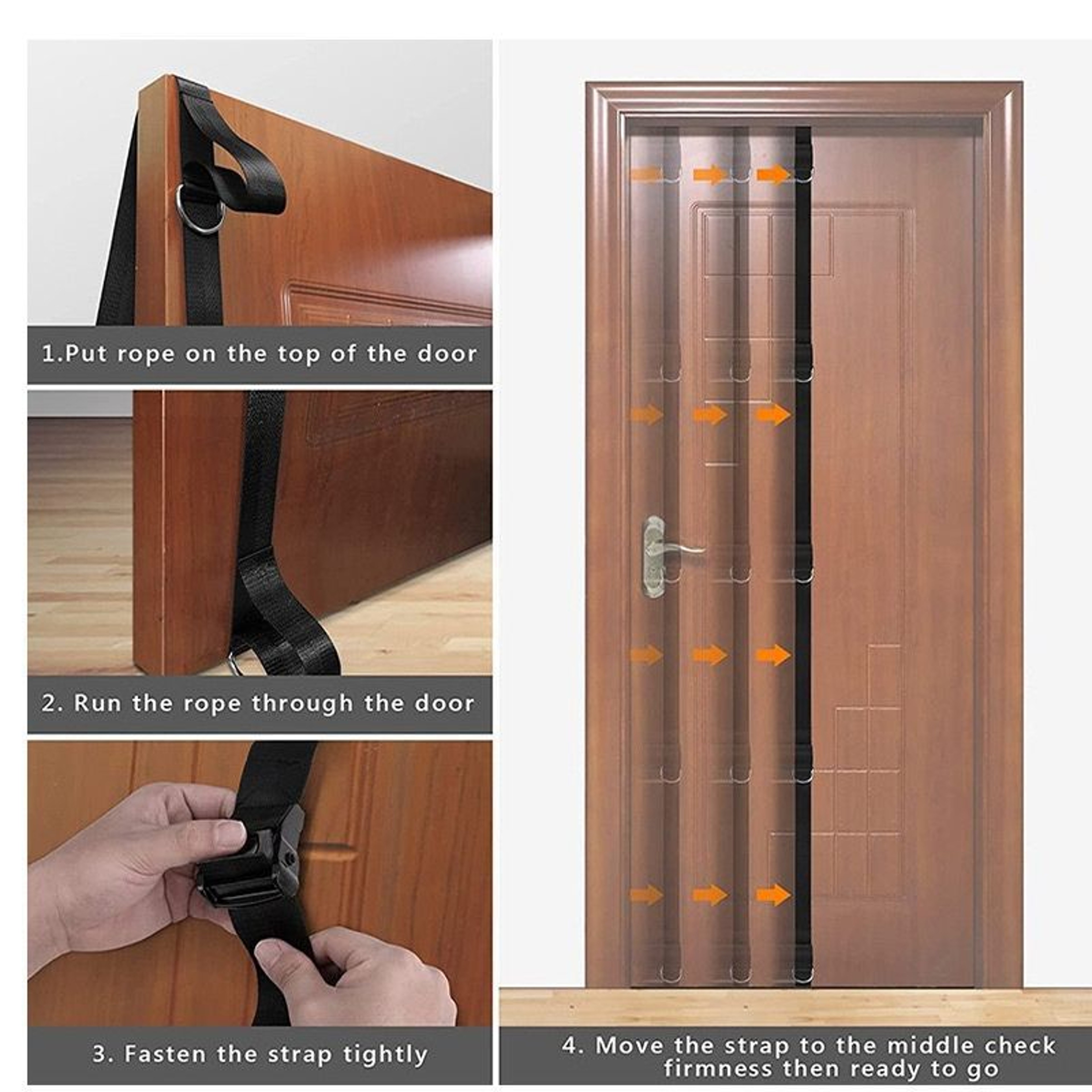 Multi Point Resistance Band Door Anchor Strap For Home Gym Workouts 5