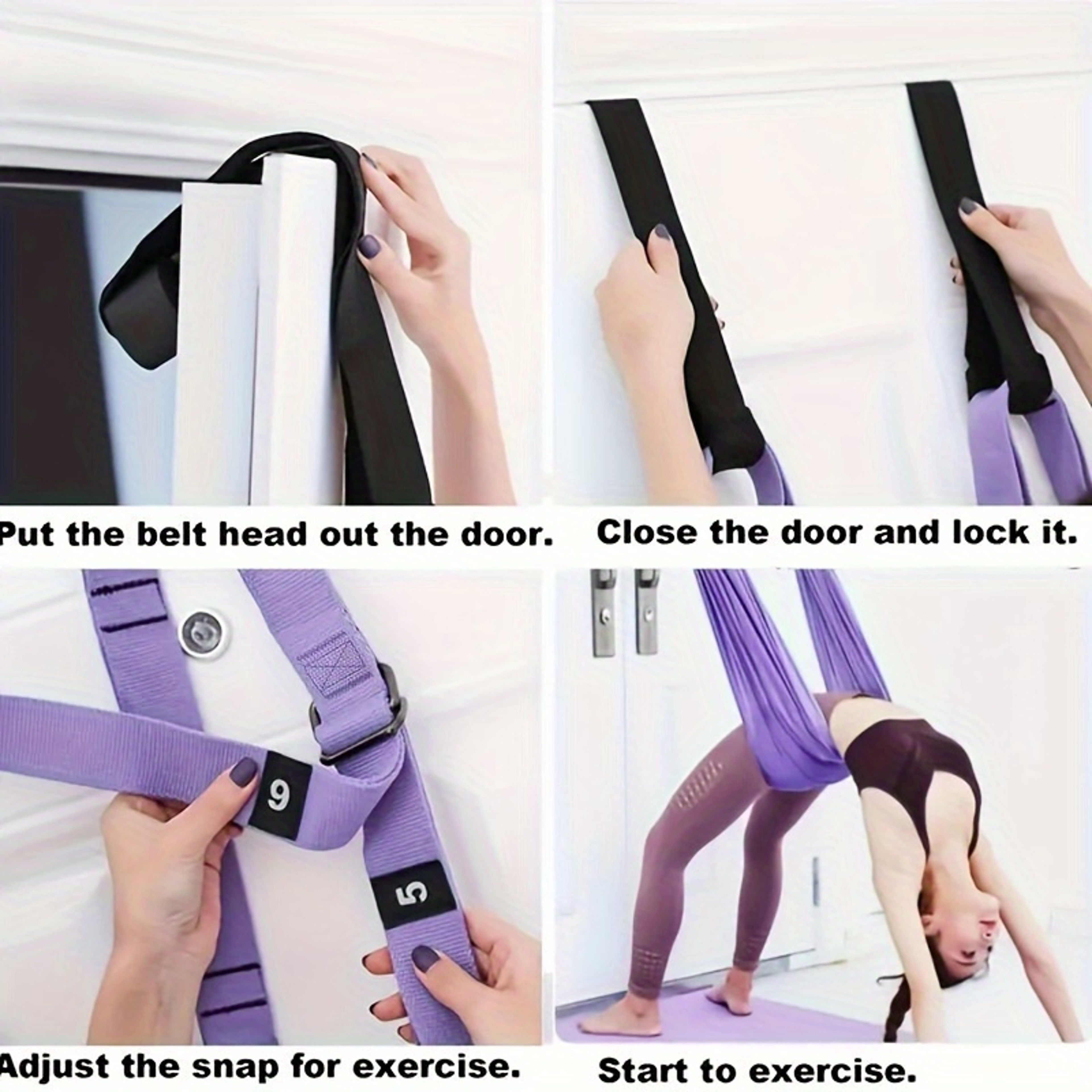 Yoga Stretch Strap For Backbend Split Handstand And Flexibility Training 7