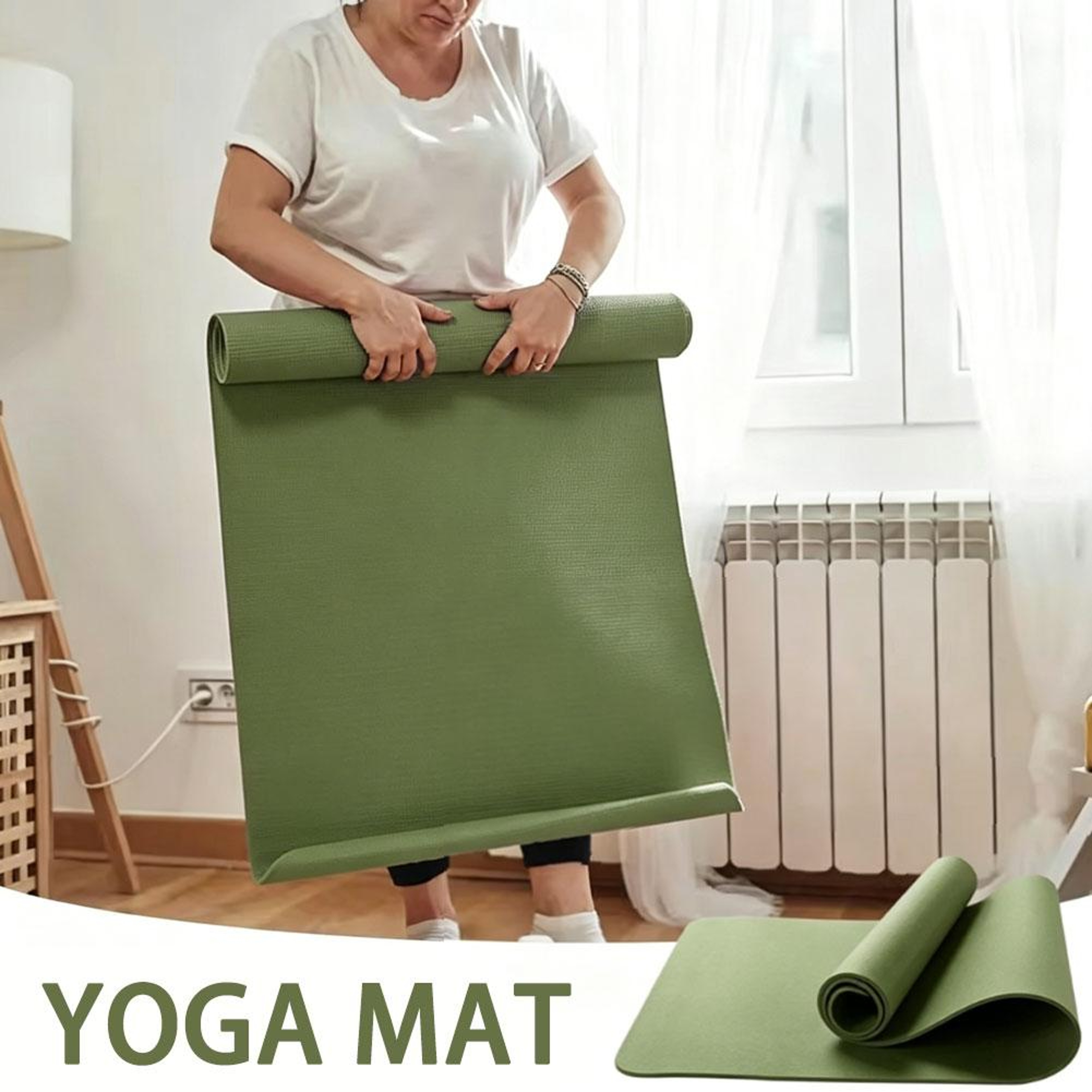 Non Slip Yoga Mat Lightweight Foldable Exercise Mat 3
