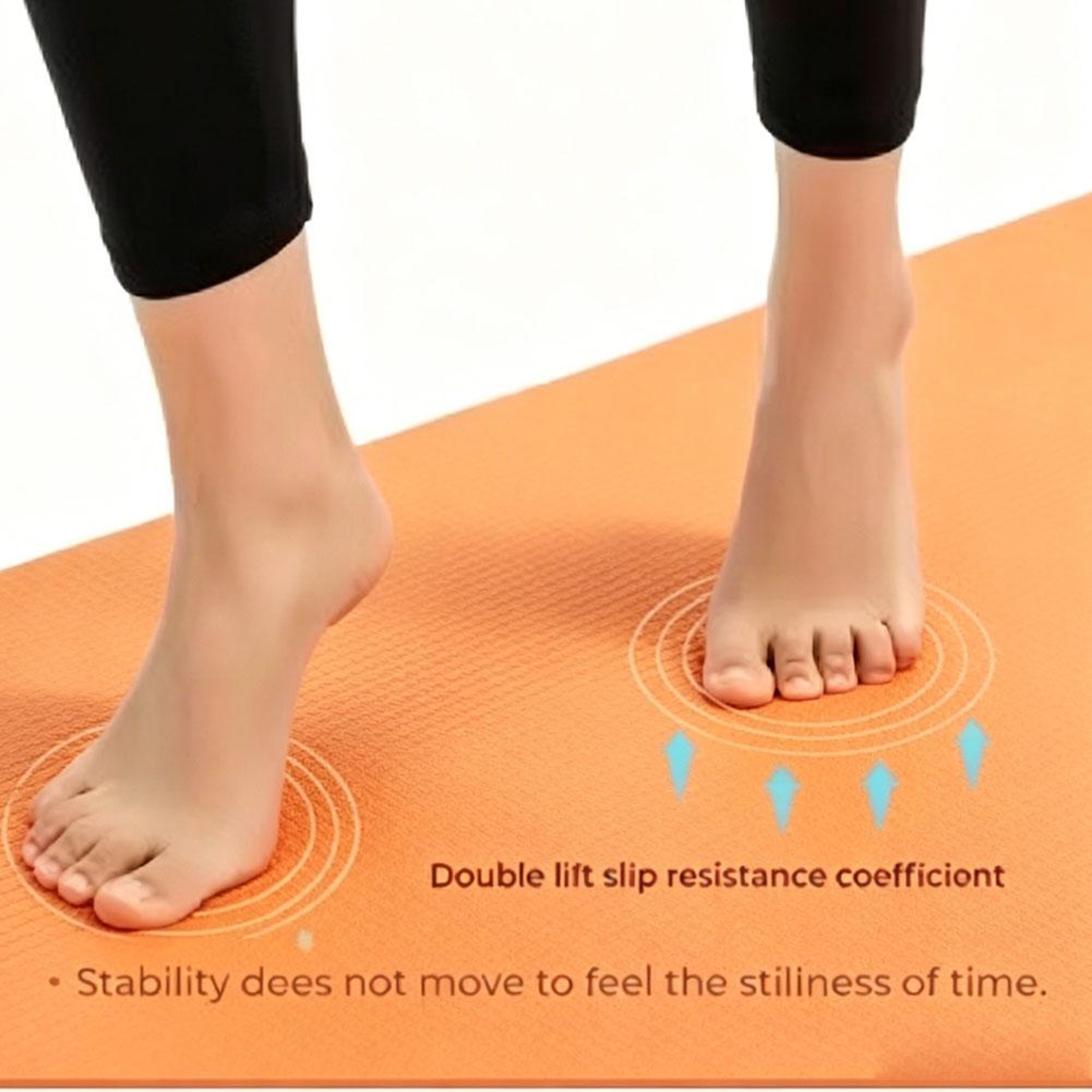 Thick Anti Slip EVA Yoga Mat Comfort Foam Exercise Mat For Pilates Home Gym Workouts 7