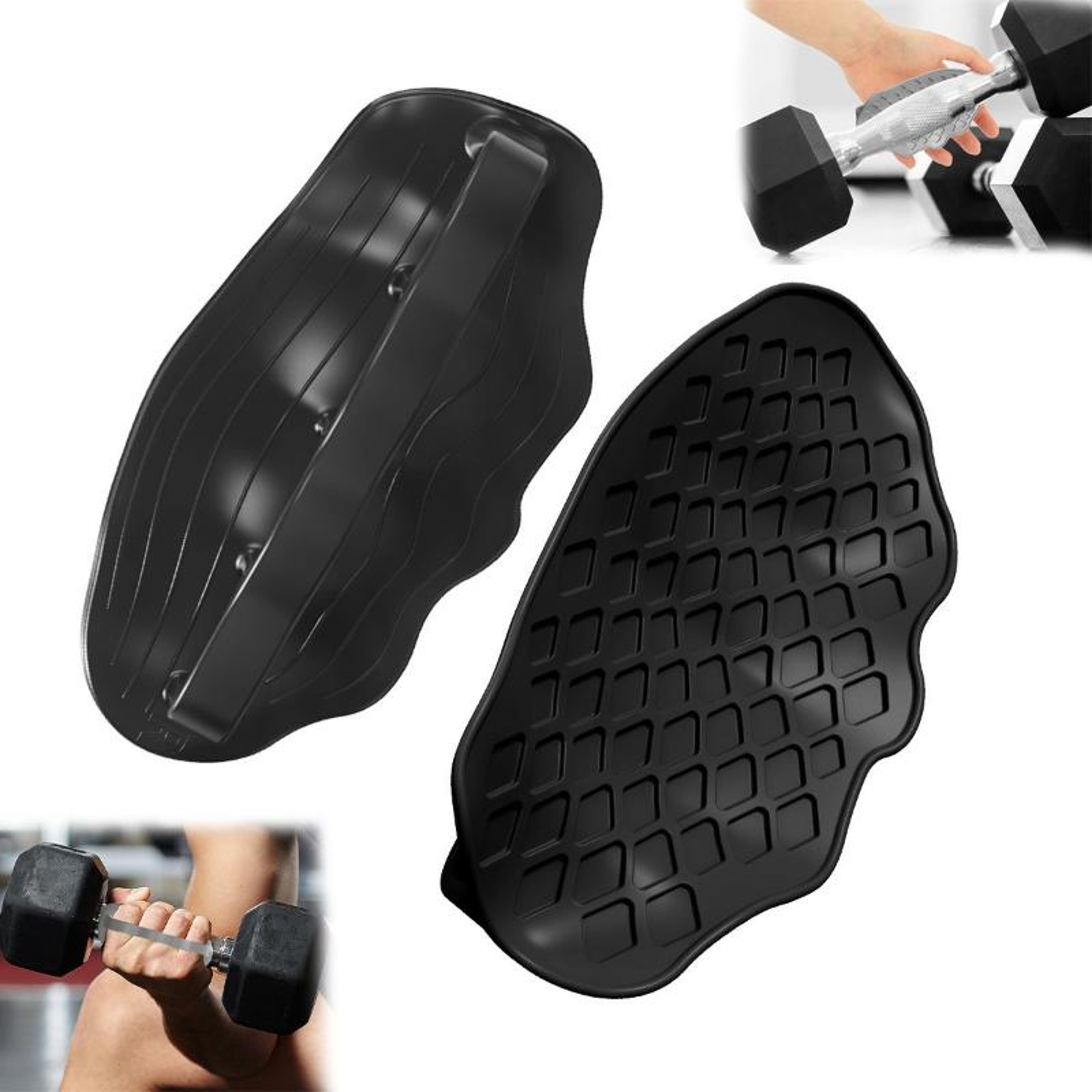 Ergonomic Silicone Weight Lifting Grips Anti Slip Gym Hand Grips For Pull Ups 2