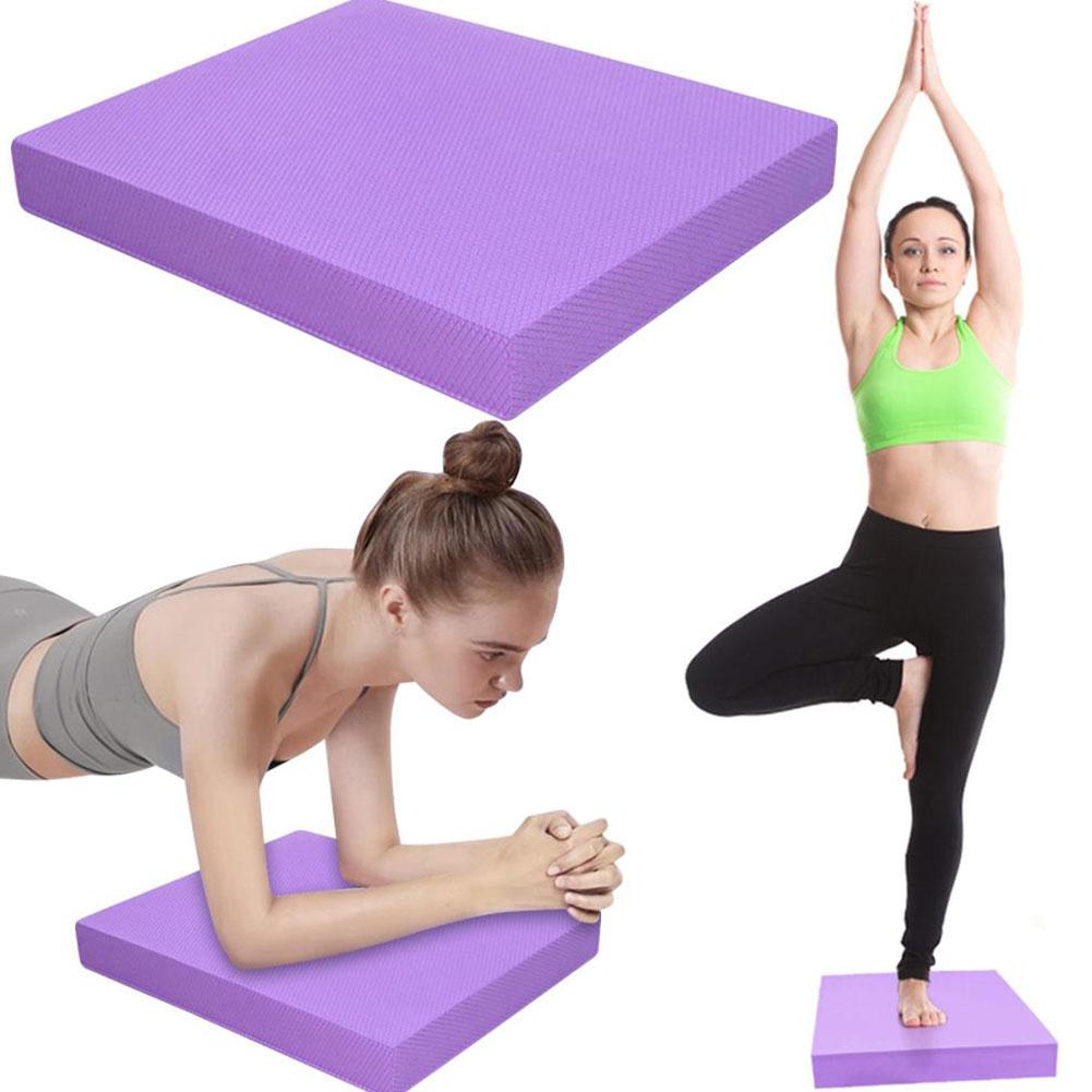 High Rebound Balance Training Pad Non Slip Foam Core Stability Yoga Mat 1
