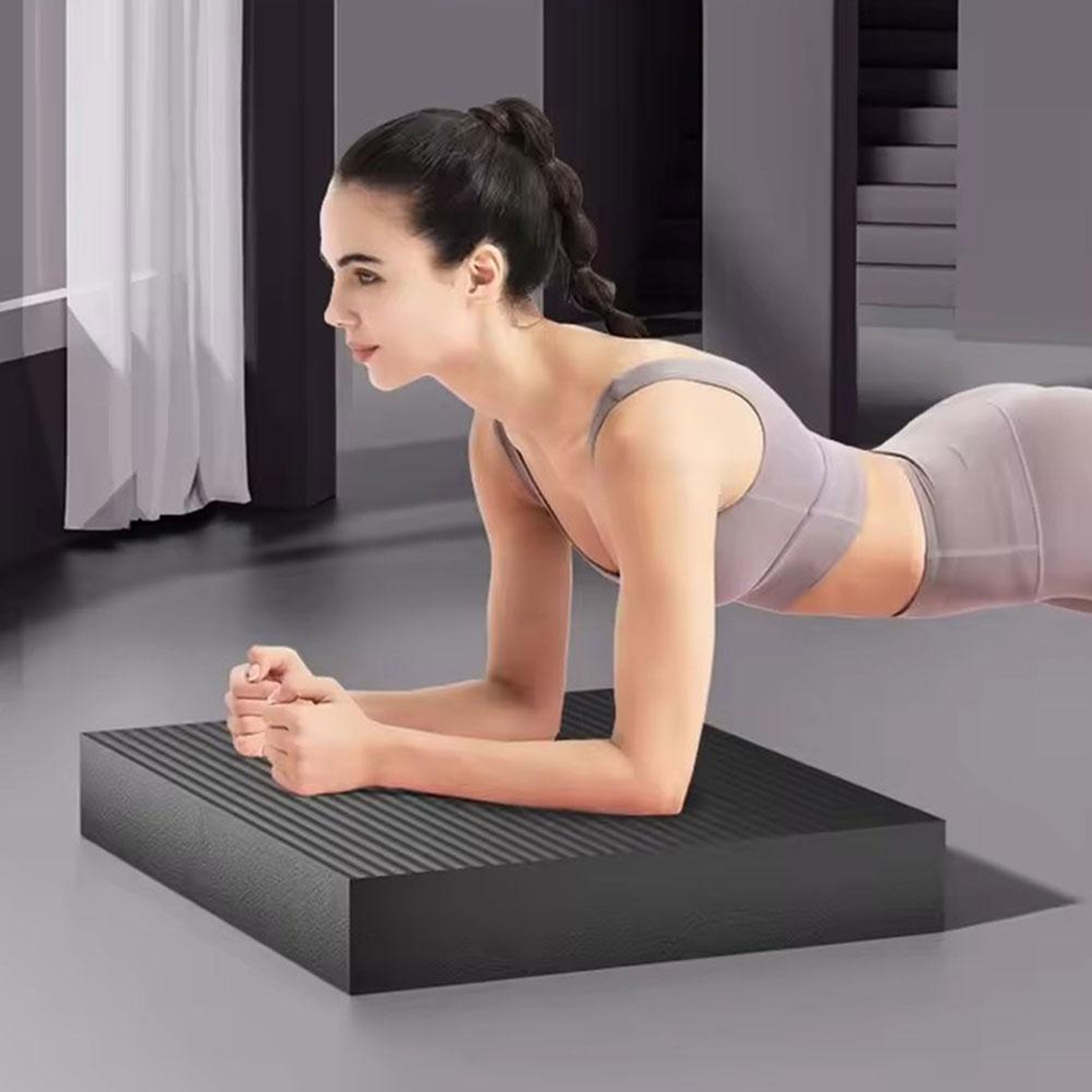 High Rebound Balance Training Pad Non Slip Foam Core Stability Yoga Mat 2