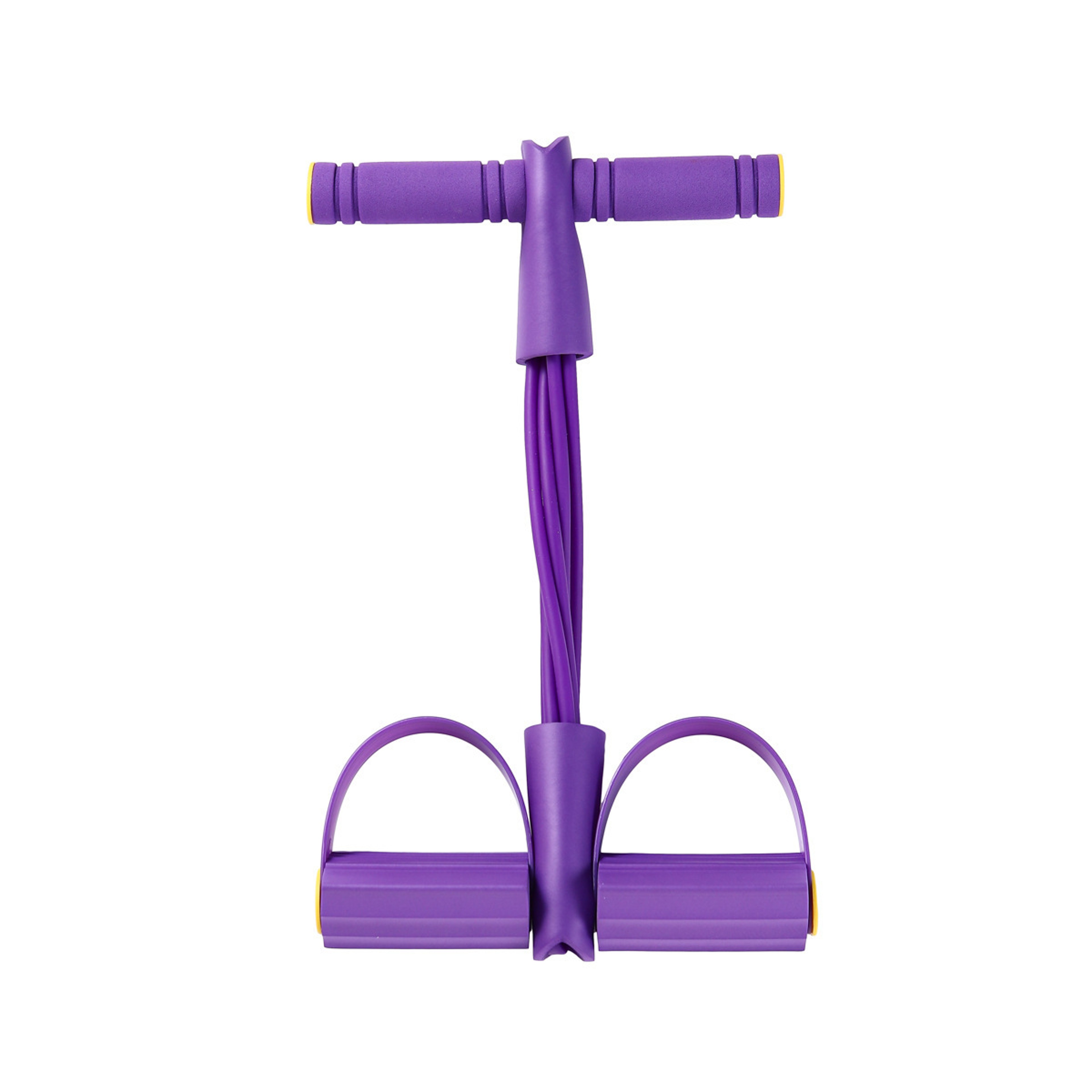 Tube Pedal Resistance Band Full Body Workout Core Trainer 0
