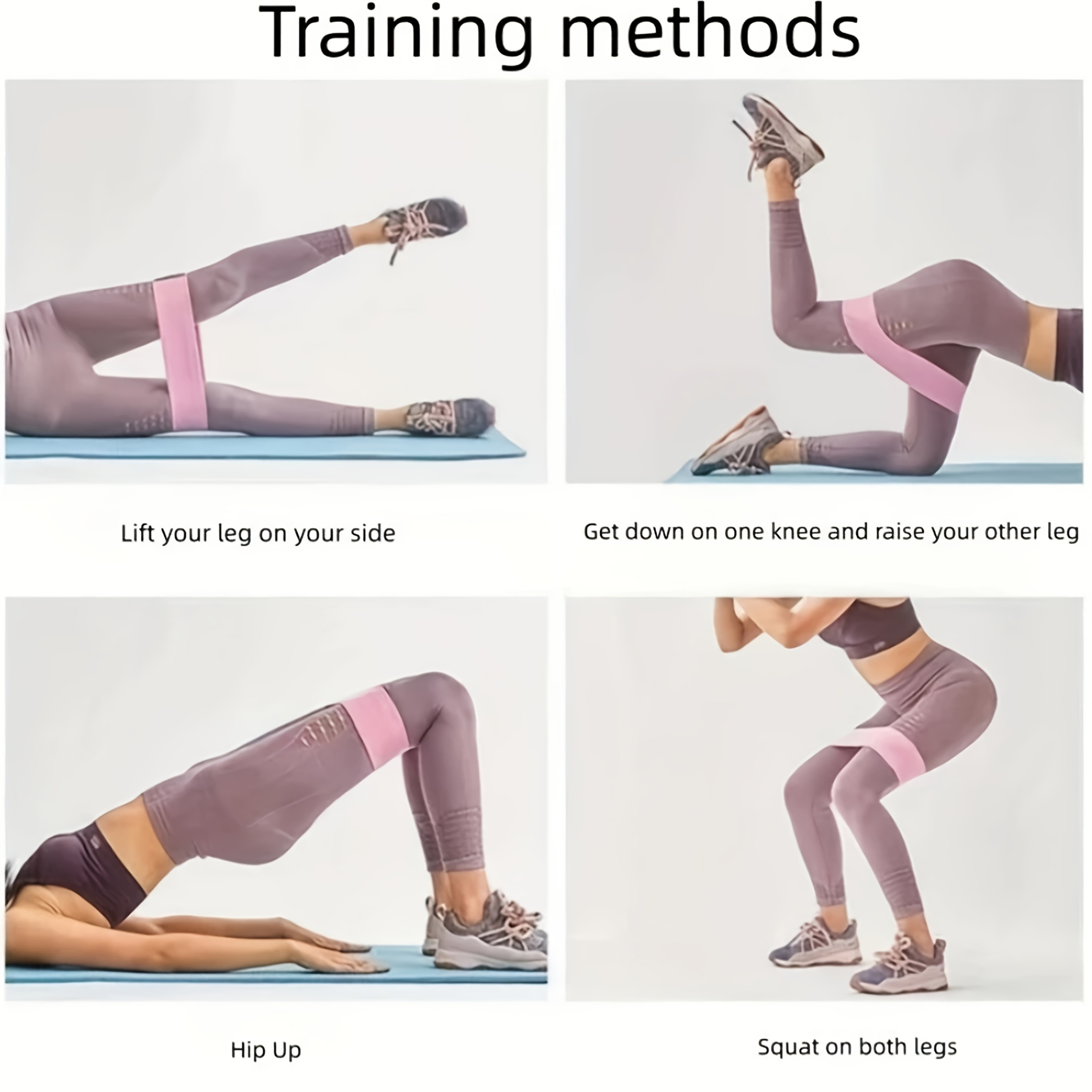 Fabric Resistance Booty Bands For Glute Hip And Thigh Workout Training 7