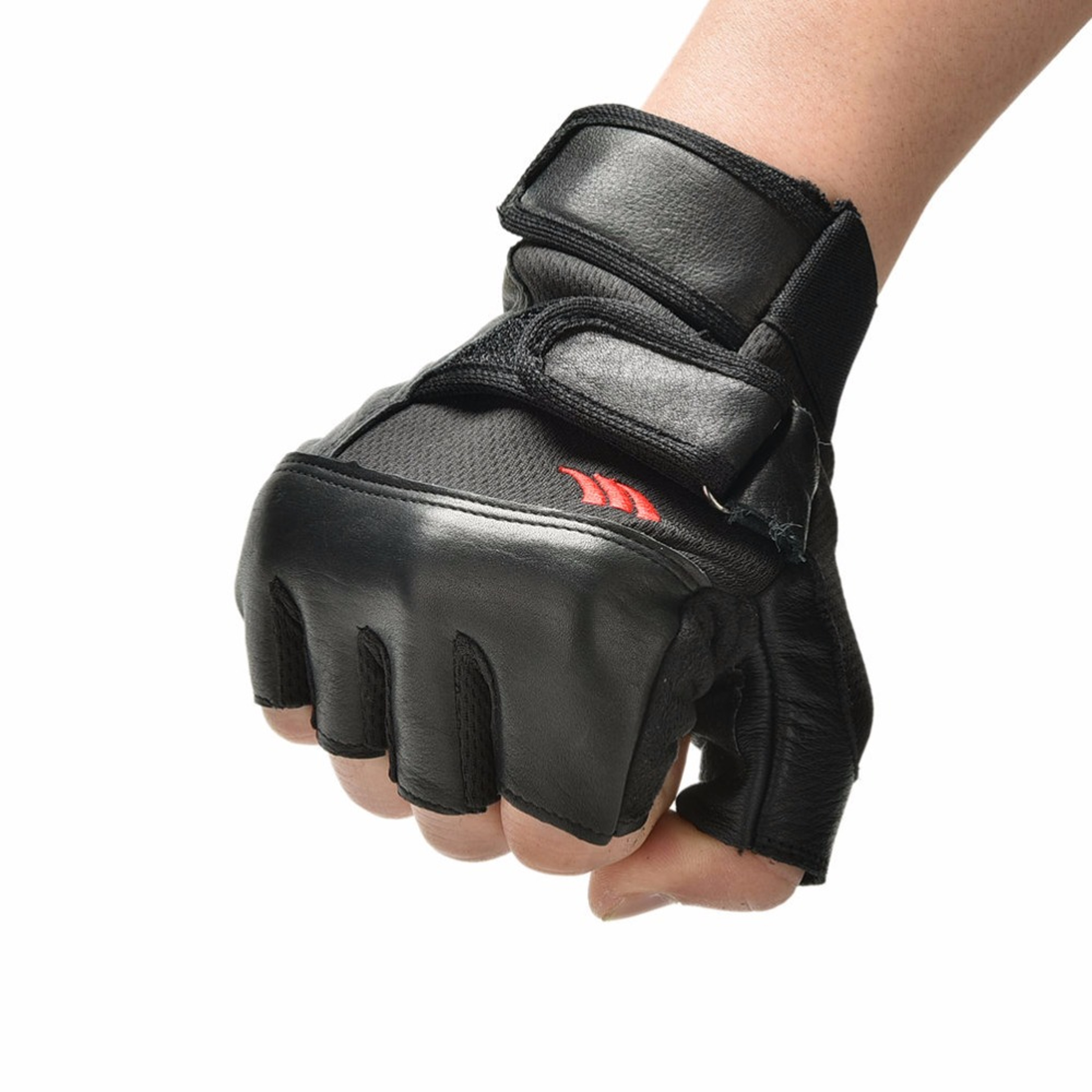 PU Leather Weight Lifting Gloves with Wrist Support for Gym Training – view 3