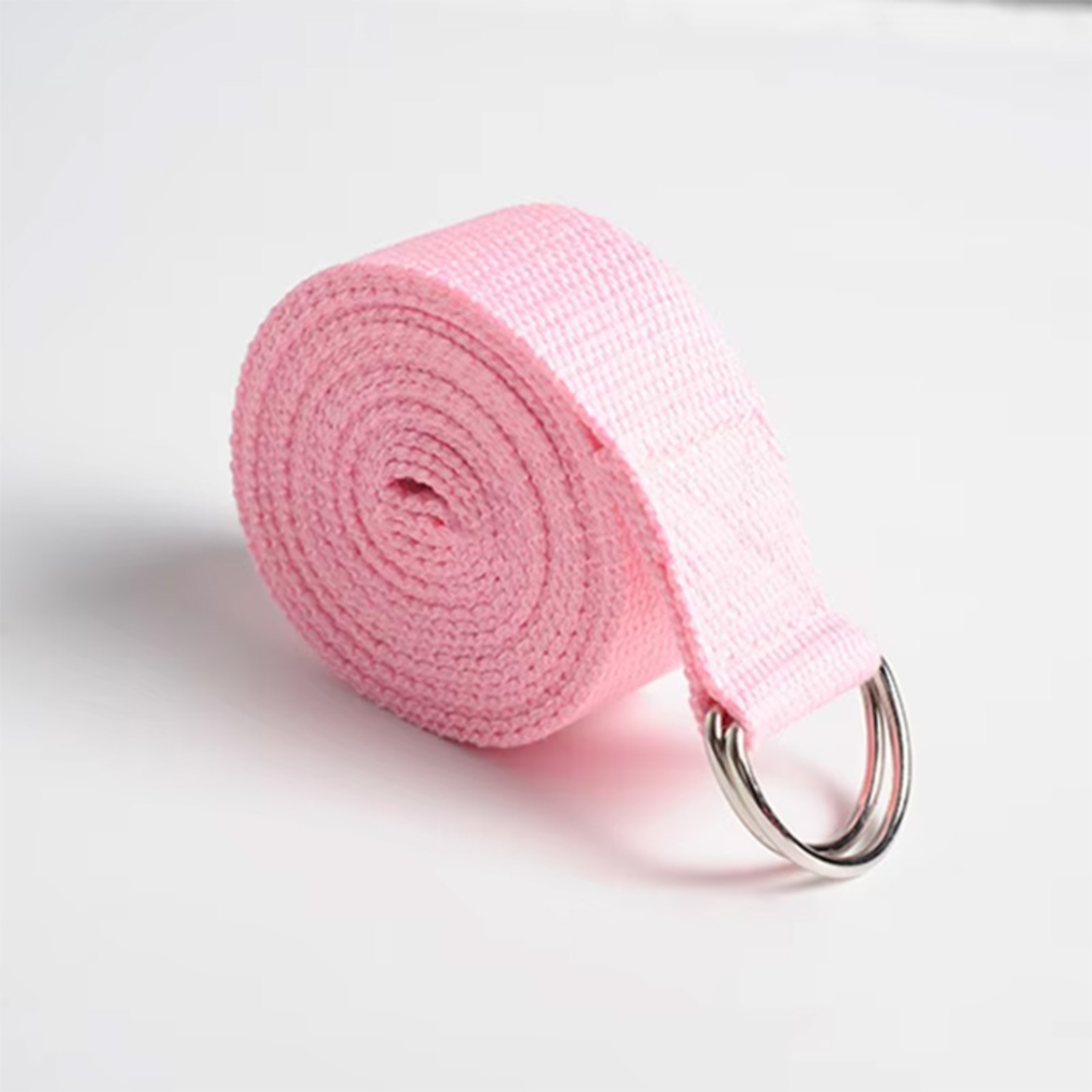 Adjustable Cotton Yoga Strap With D Ring Buckle For Stretching Pilates And Flexibility 12
