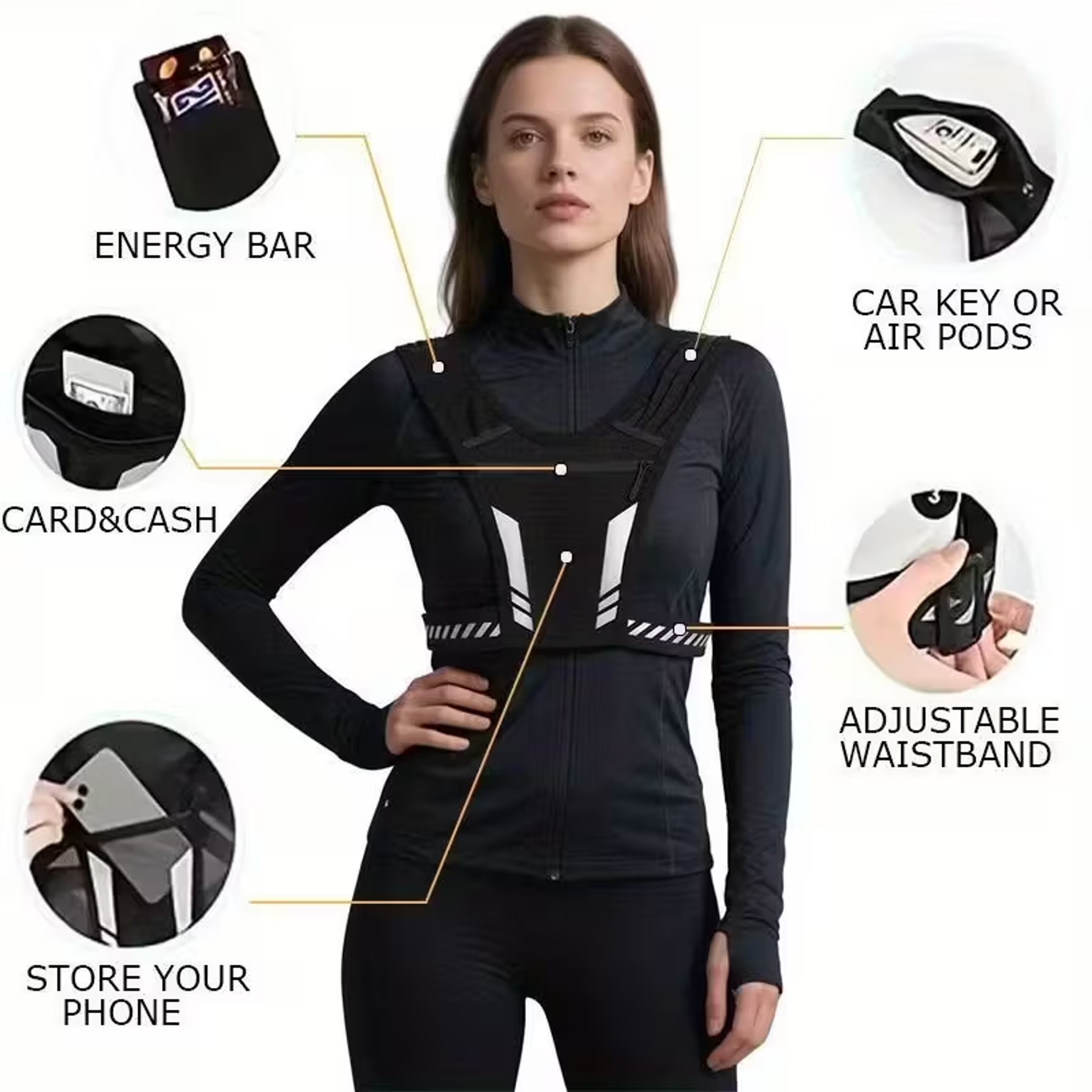 Adjustable Weighted Vest For Running Fitness And Strength Training 4