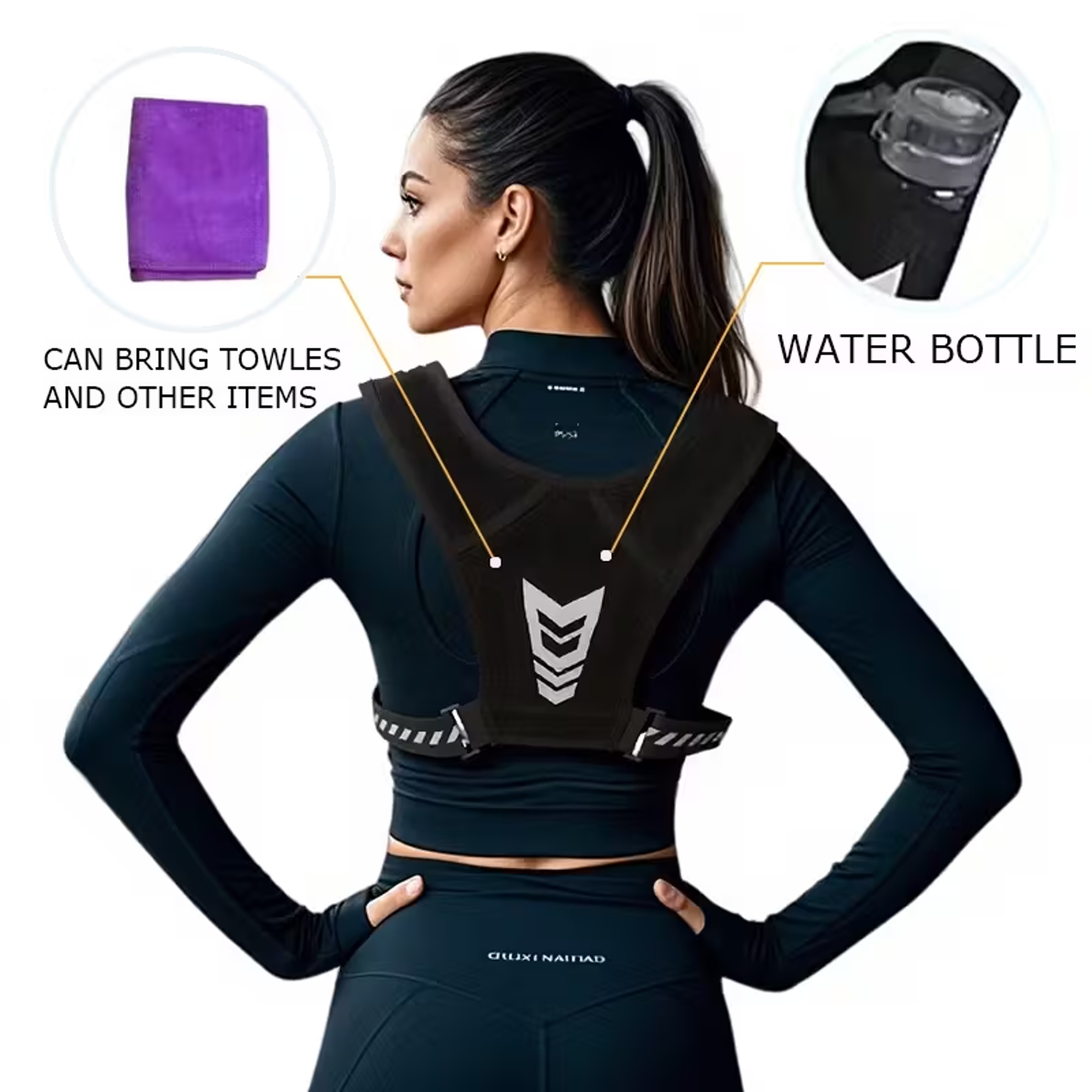 Adjustable Weighted Vest For Running Fitness And Strength Training 5