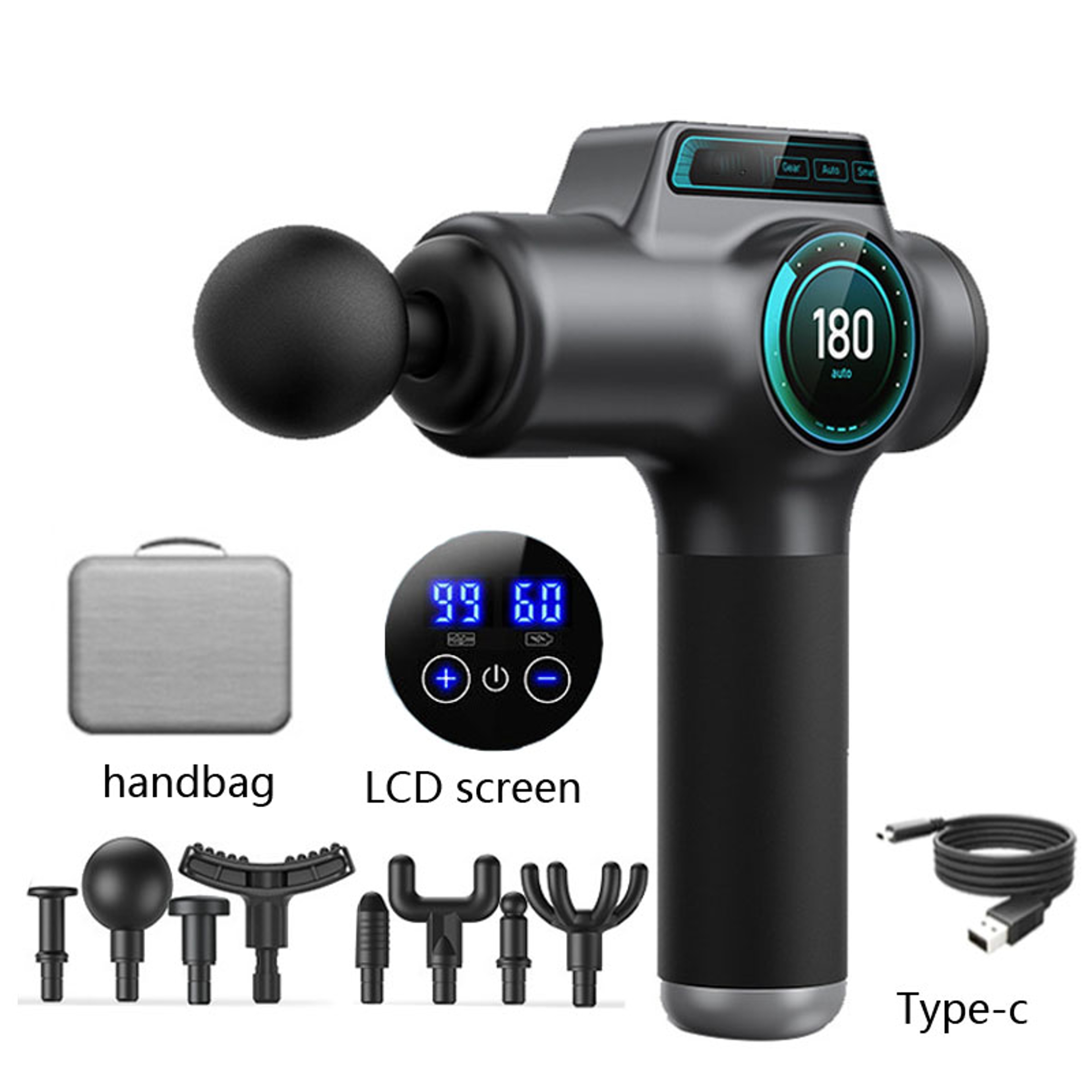 Deep Tissue Massage Gun With 8 Heads For Muscle Recovery 6
