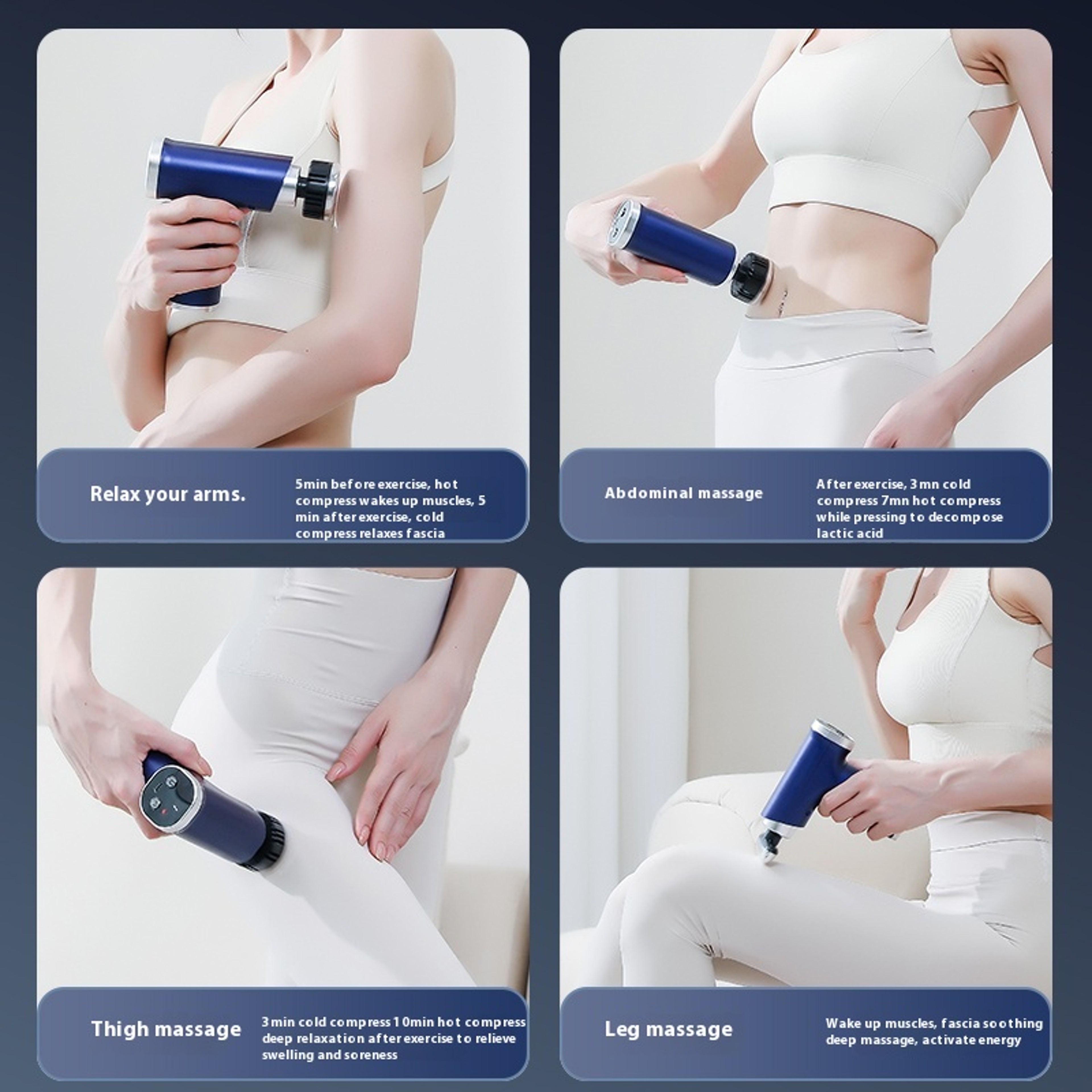Portable Heat And Cold Massage Gun Deep Tissue Mini Percussion Massager 3