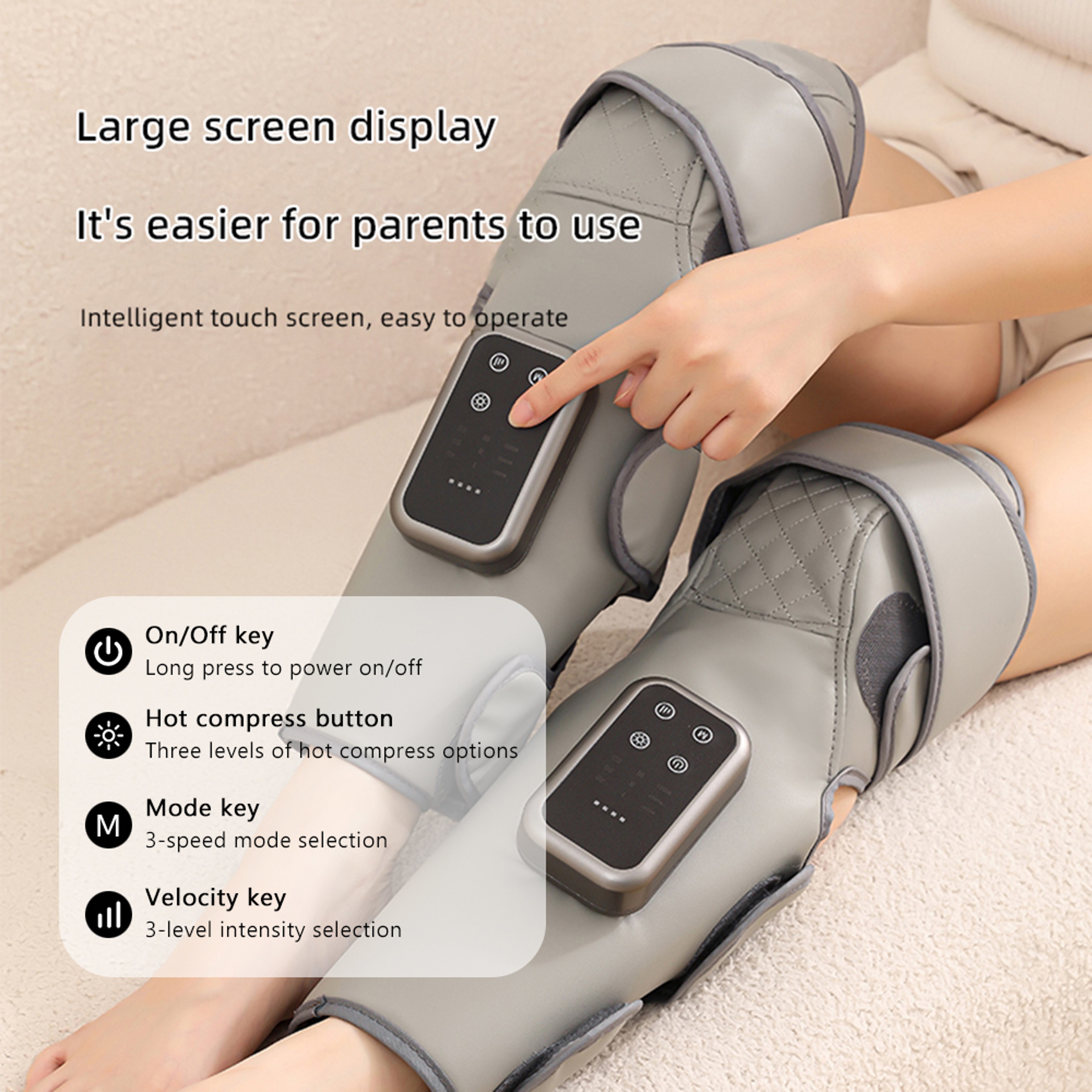 Wireless Knee Massager Air Compression Calf And Leg Massage Wrap 6