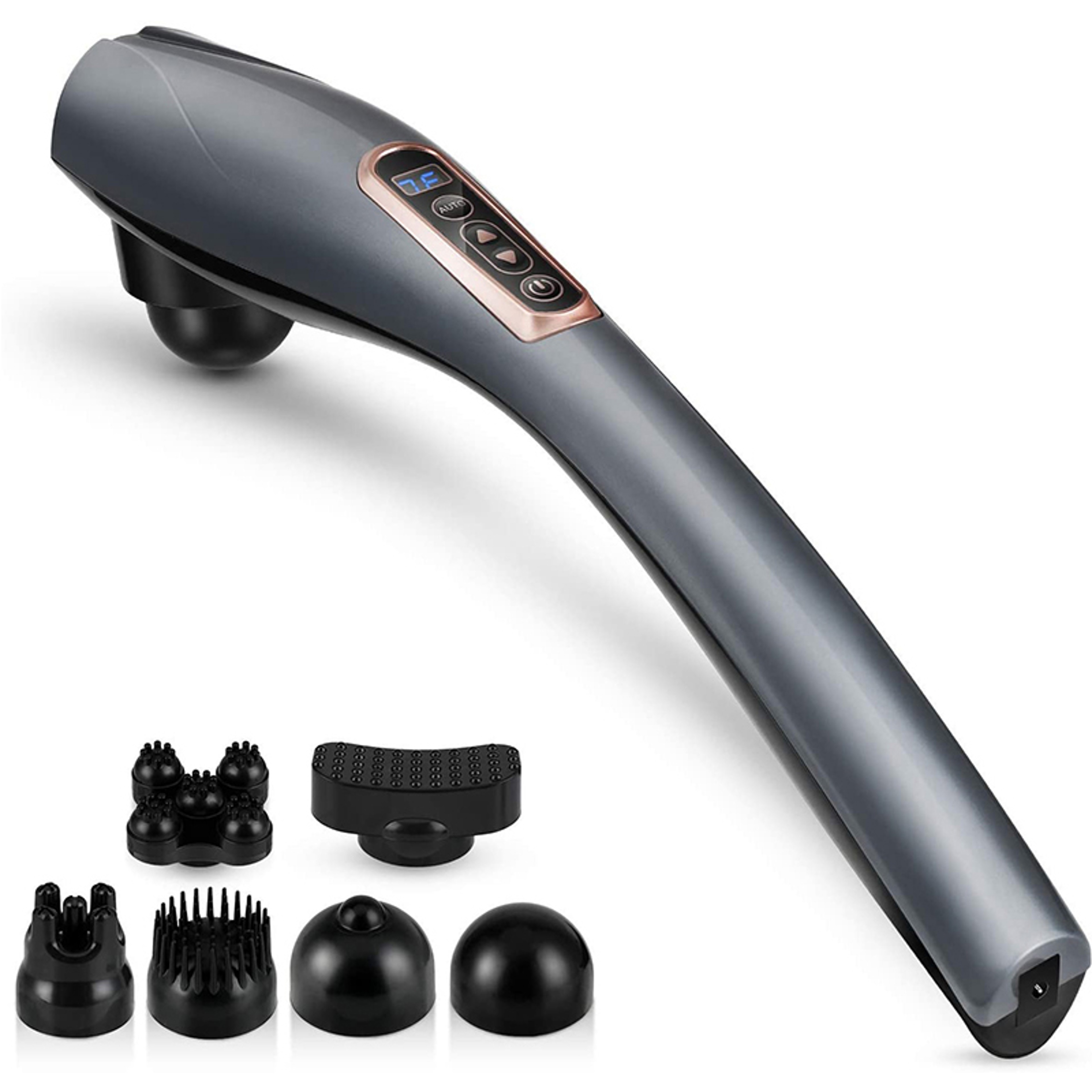 Heated Mini Deep Tissue Massage Gun Portable Percussion Muscle Massager 0