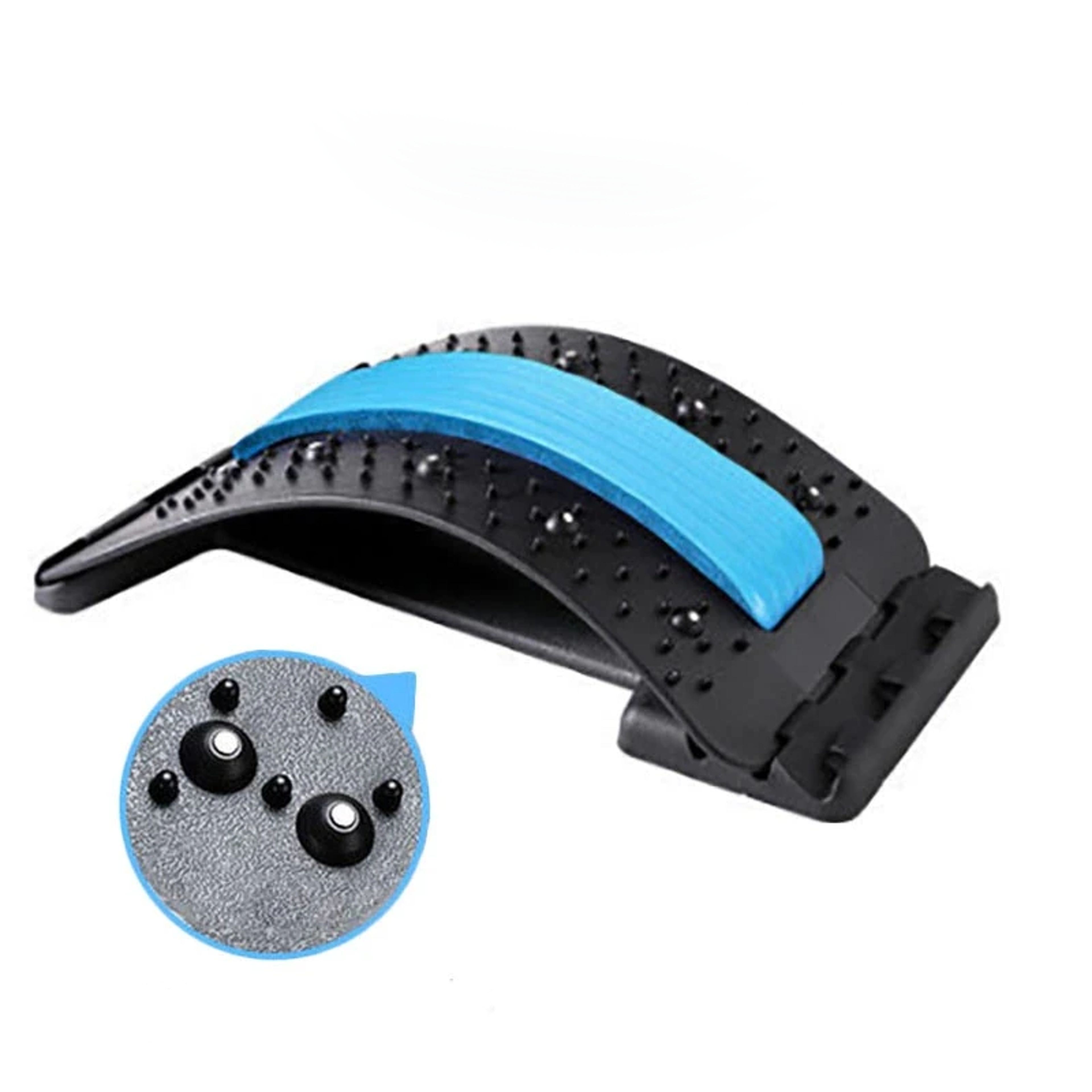 Adjustable Back Stretcher Lumbar Support And Neck Massager For Daily Stretching 2