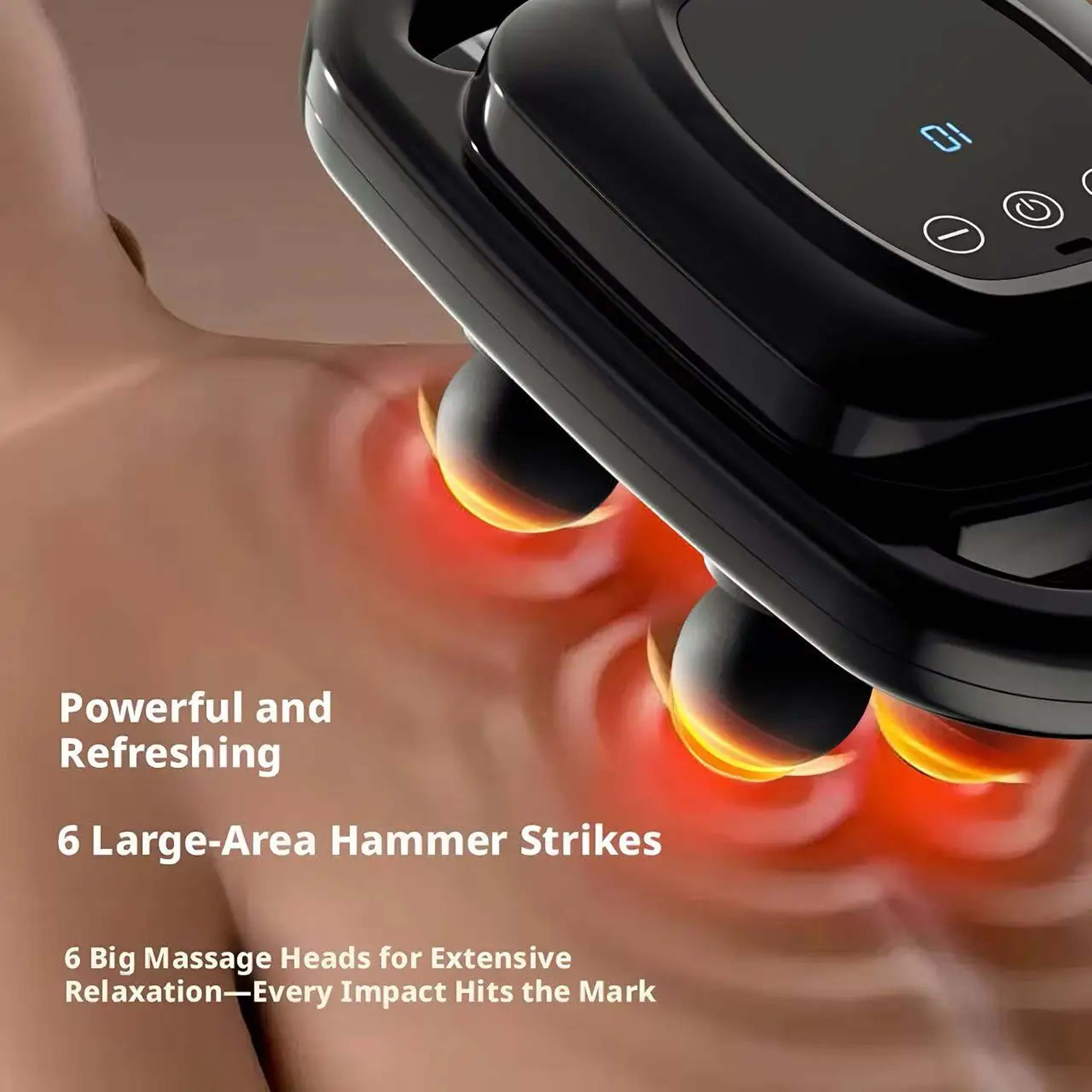 Head Deep Tissue Massage Gun High Frequency Percussion Muscle Massager 3