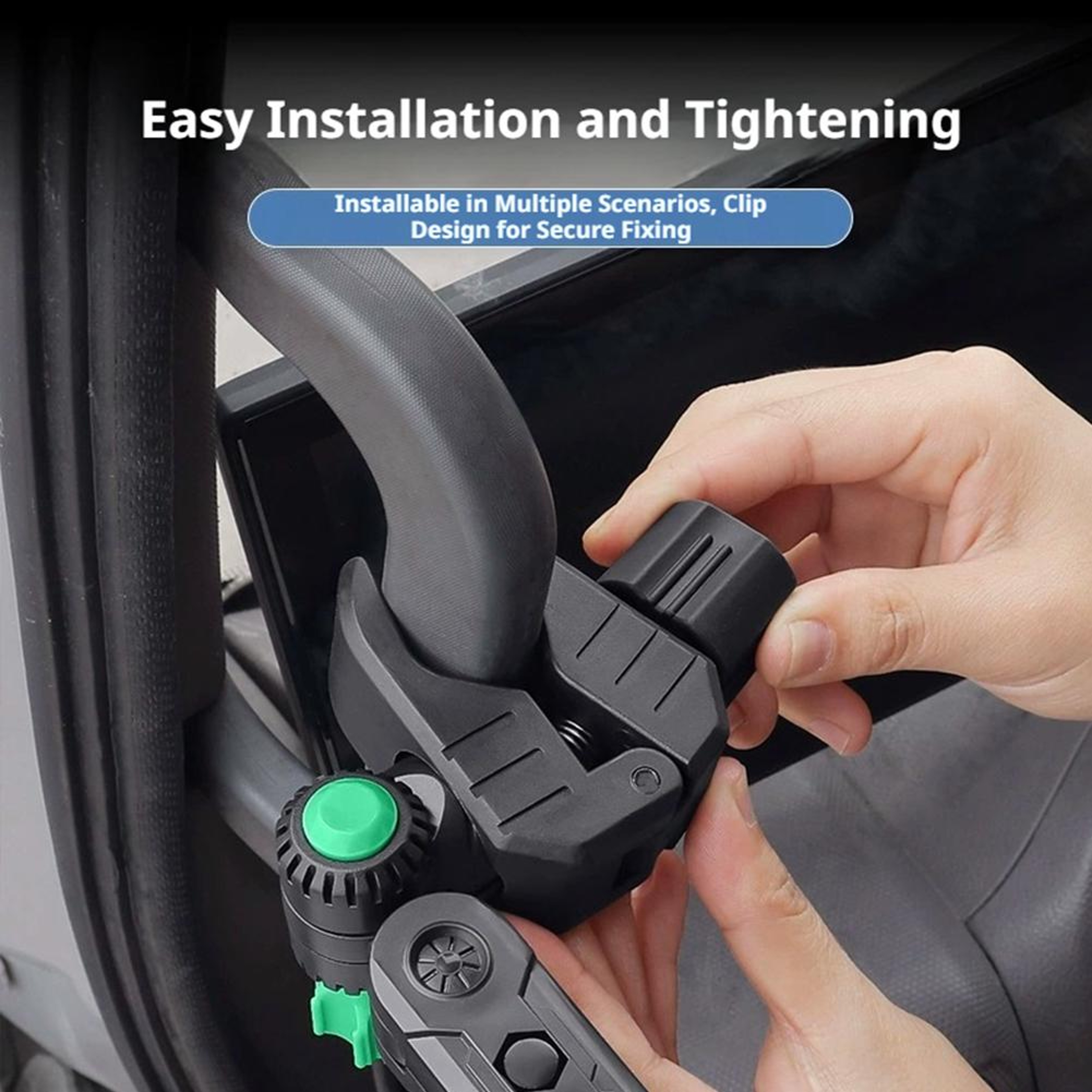 Heavy Duty A Pillar Phone Mount Adjustable Truck Grab Handle Holder 8