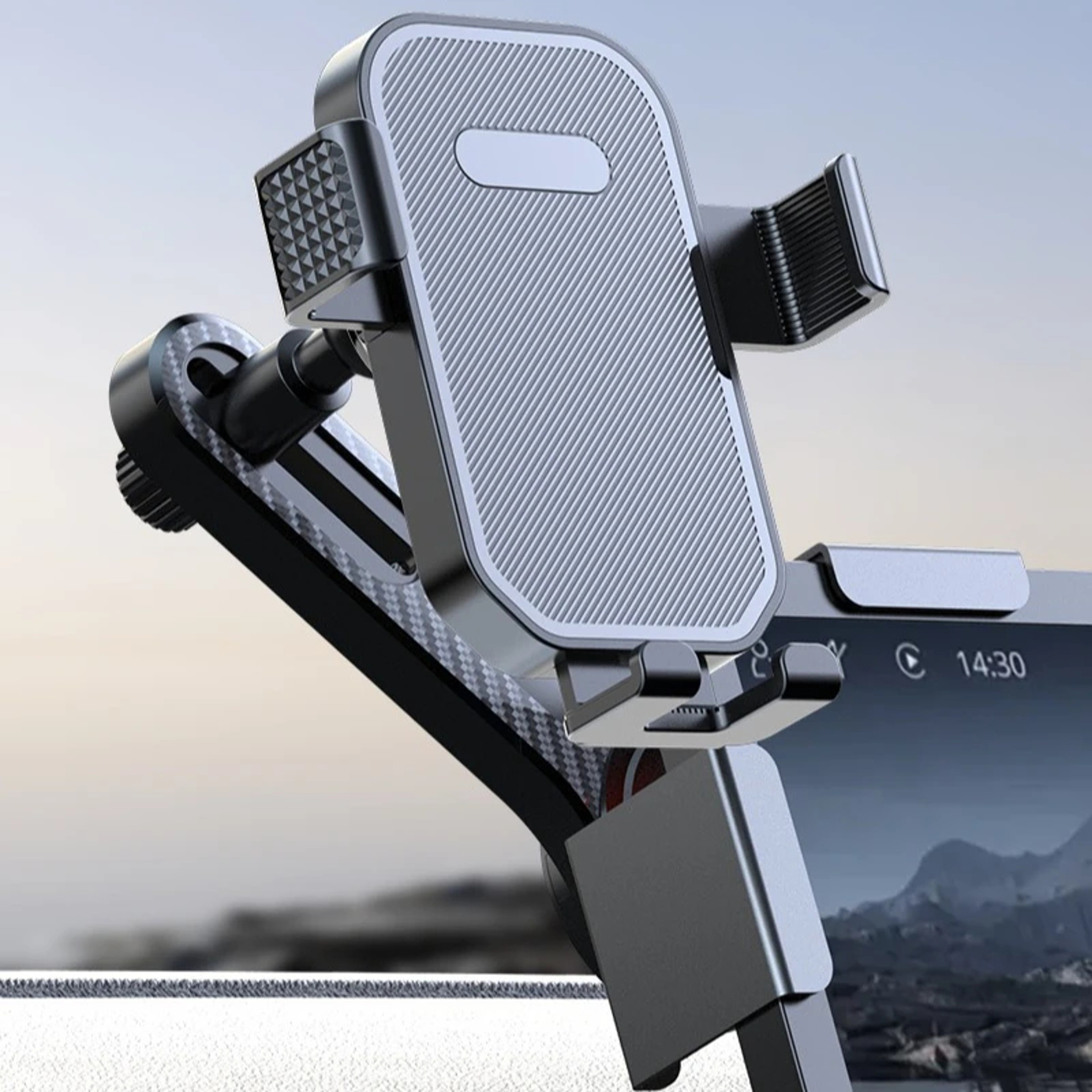 Foldable Magnetic Tesla Phone Mount Rotating Screen Holder For Model Cybertruck 0
