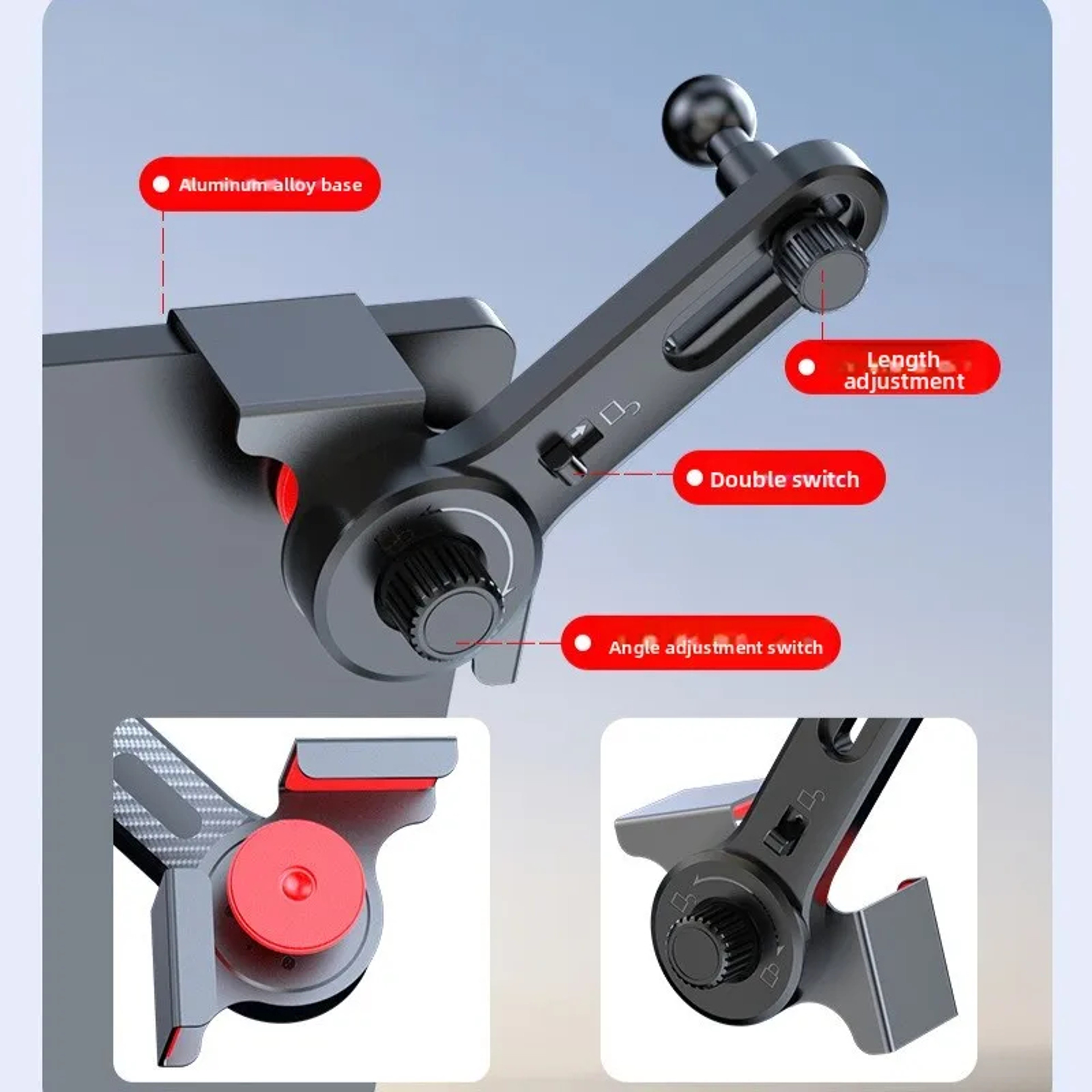 Foldable Magnetic Tesla Phone Mount Rotating Screen Holder For Model Cybertruck 4