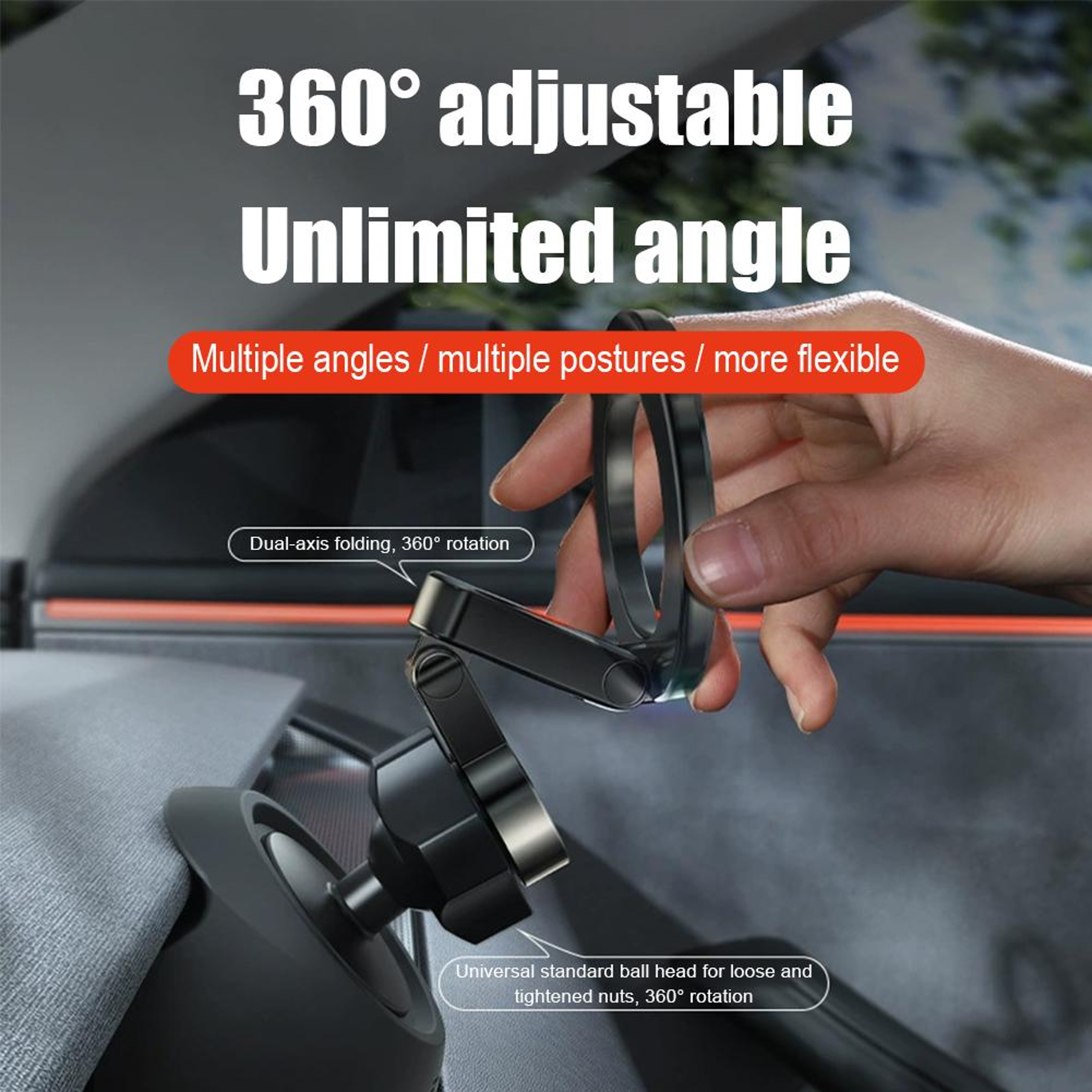 Tesla Model Dashboard Phone Holder Base Universal Mobile Mount 4