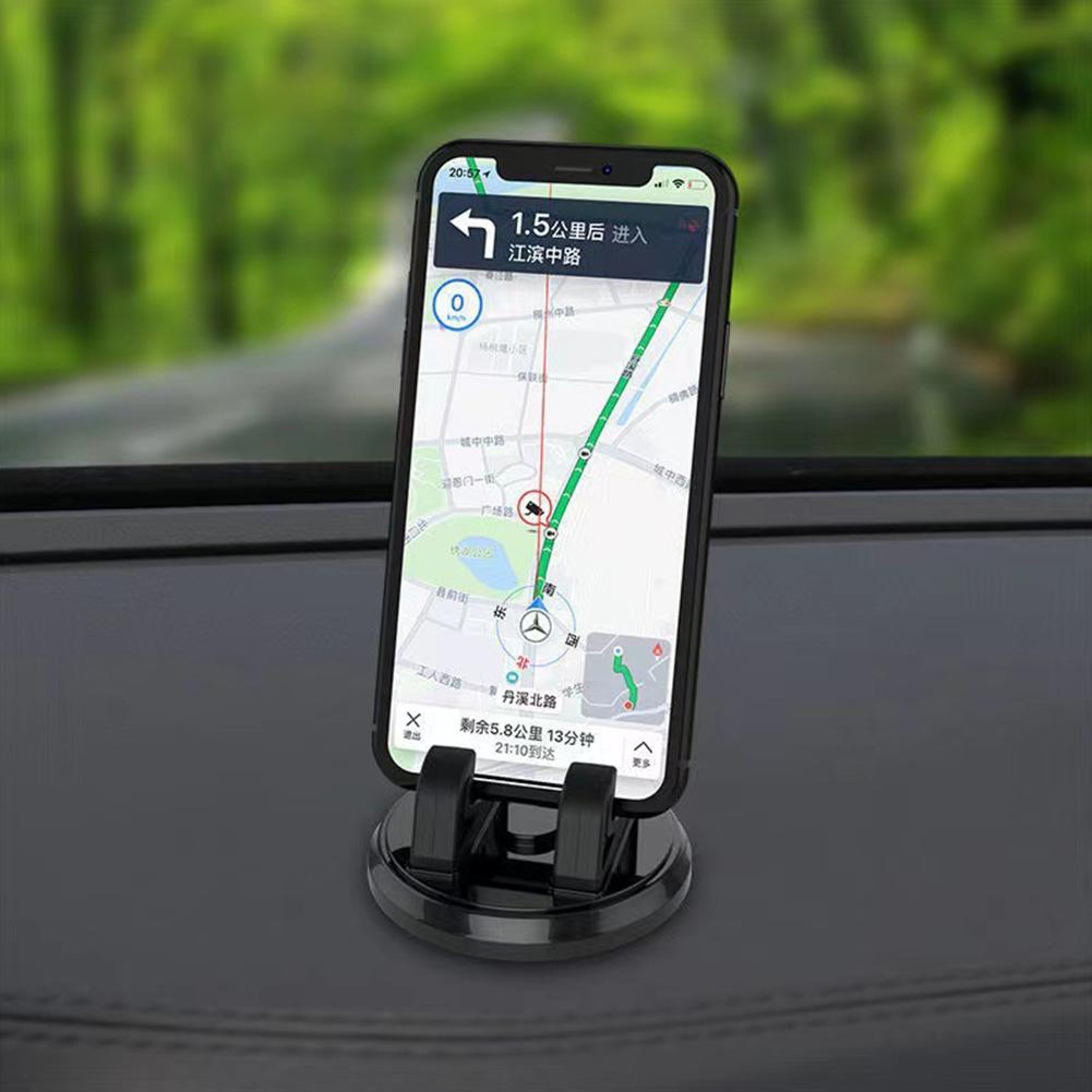 Rotating Car Phone Mount Dashboard Smartphone Holder 4