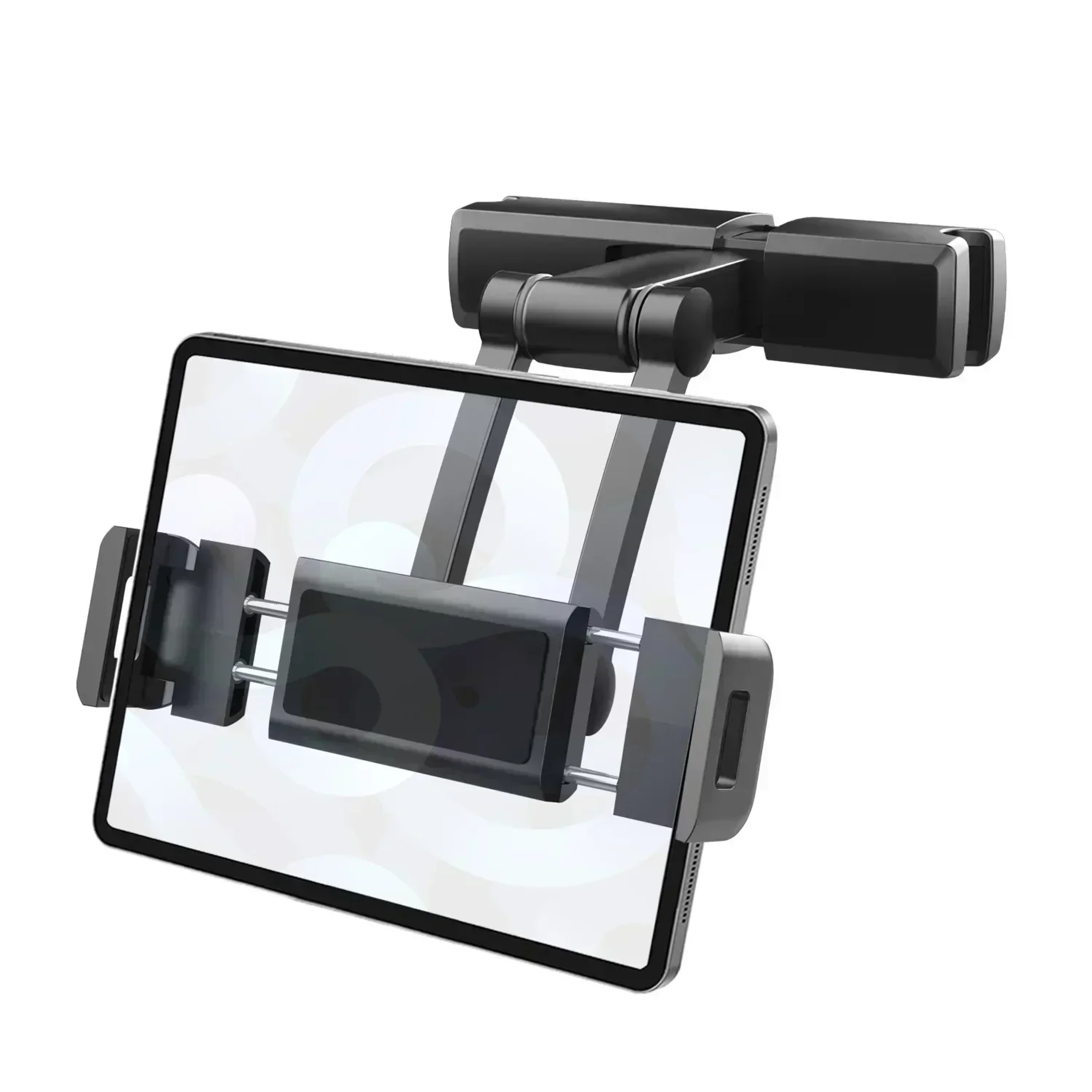 Car Headrest Tablet Holder Adjustable Back Seat IPad Mount For 47 To 129 Inch Devices 0