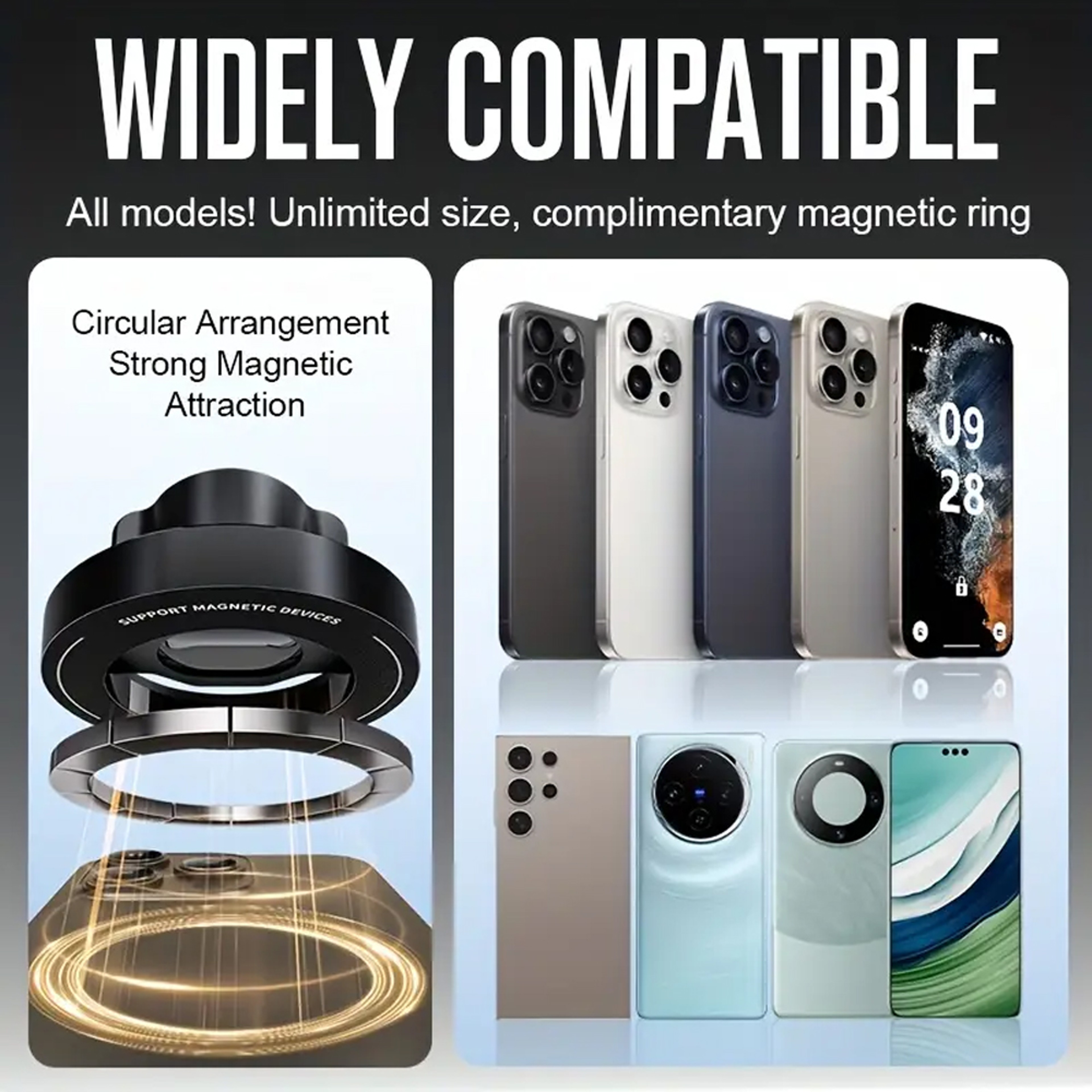 MagSafe Magnetic CD Slot Car Phone Mount Universal Hands Free Holder 6