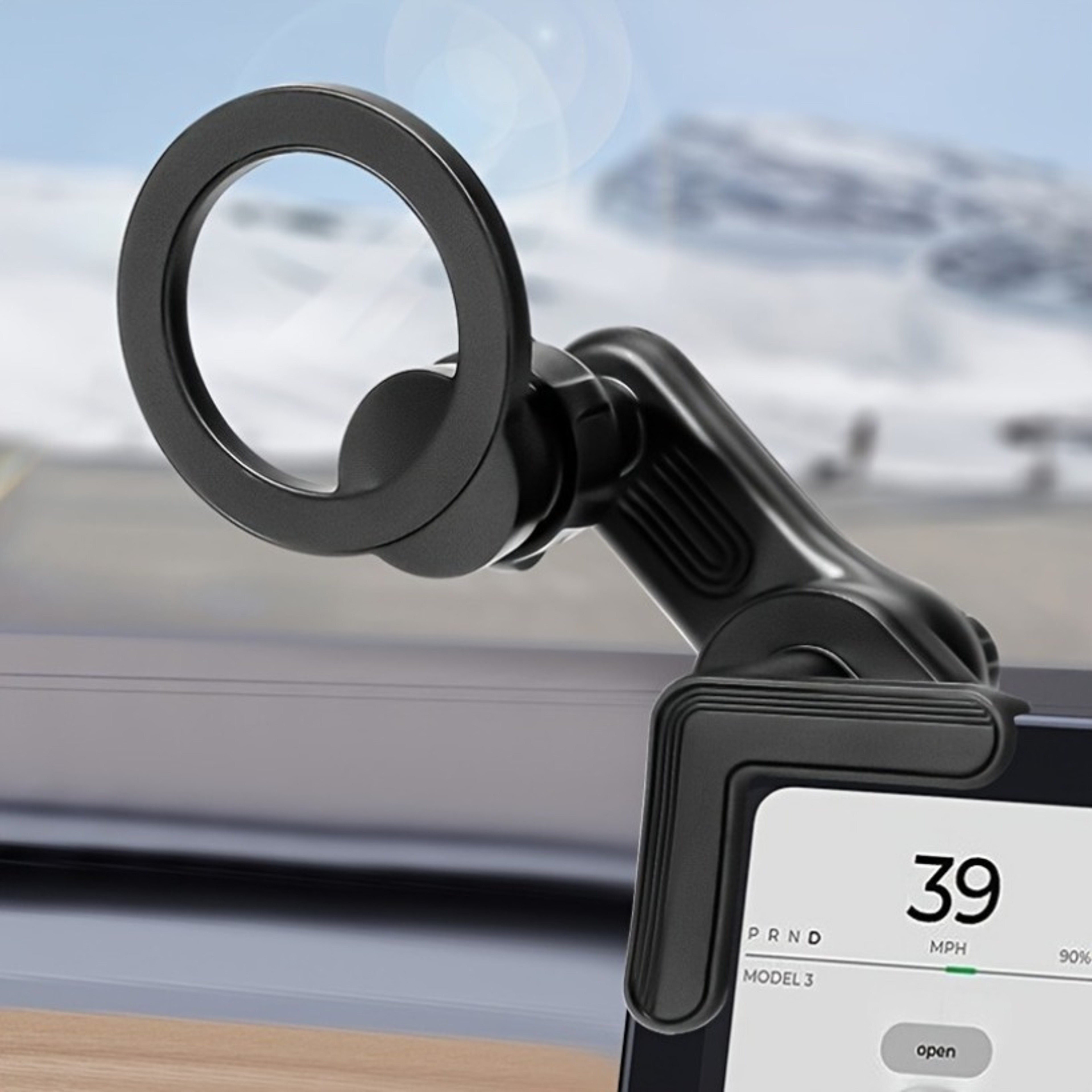 Magnetic Car Phone Holder For Display Screen Hands Free Mount 1