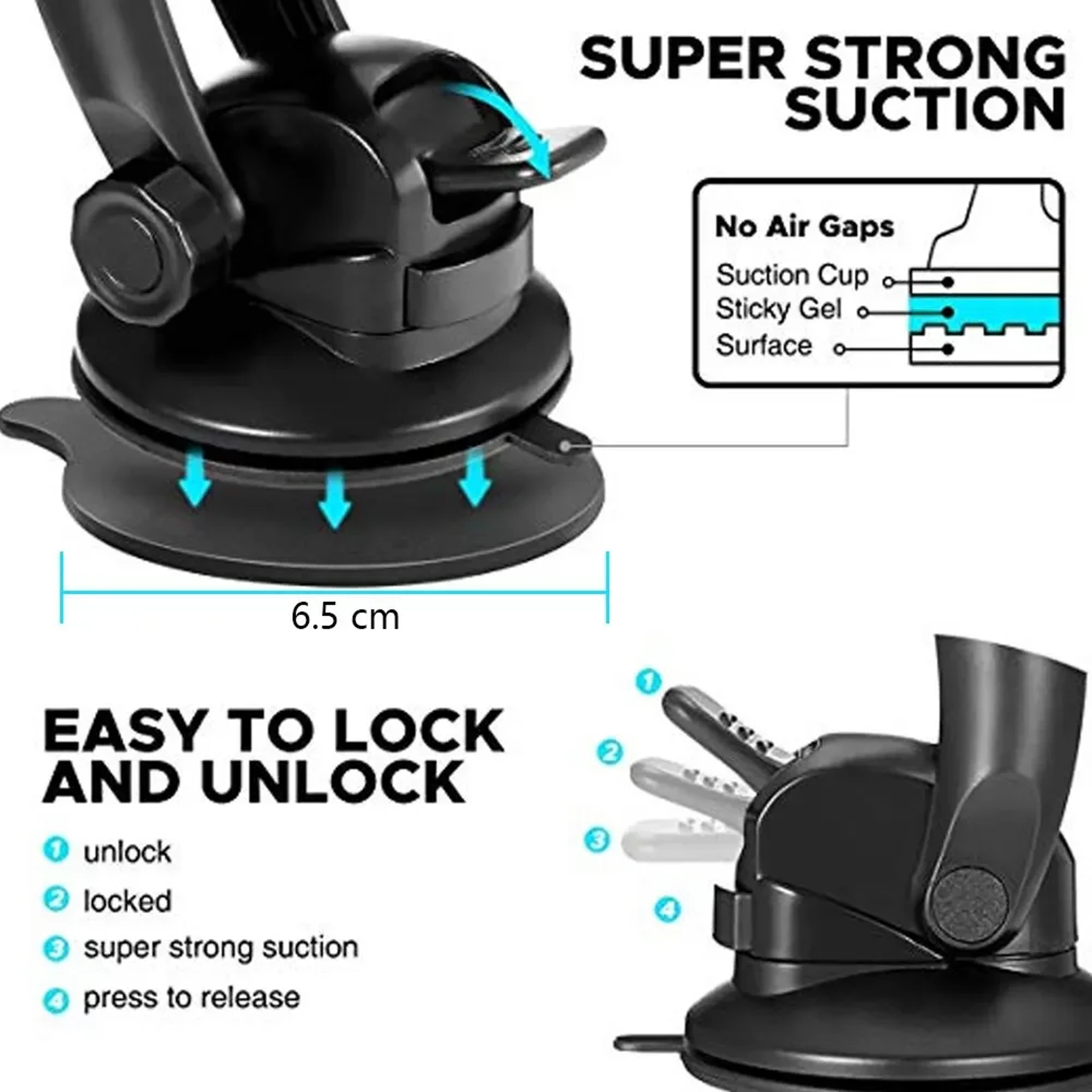 Universal Car Tablet Holder Windshield Dashboard Suction Mount For IPad And Tablets 4