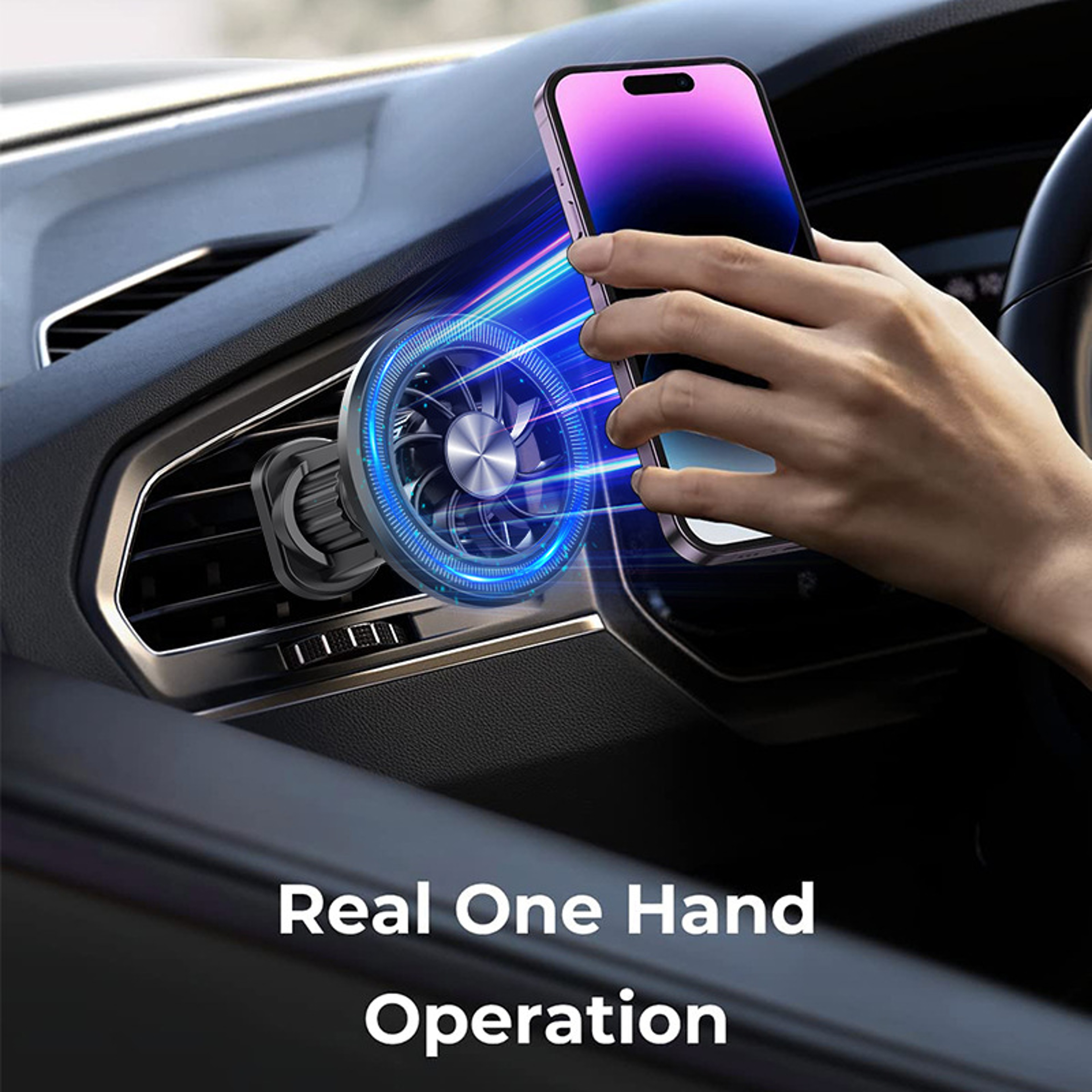 MagSafe Car Mount Magnetic Air Vent Phone Holder For IPhone And Smartphones 3
