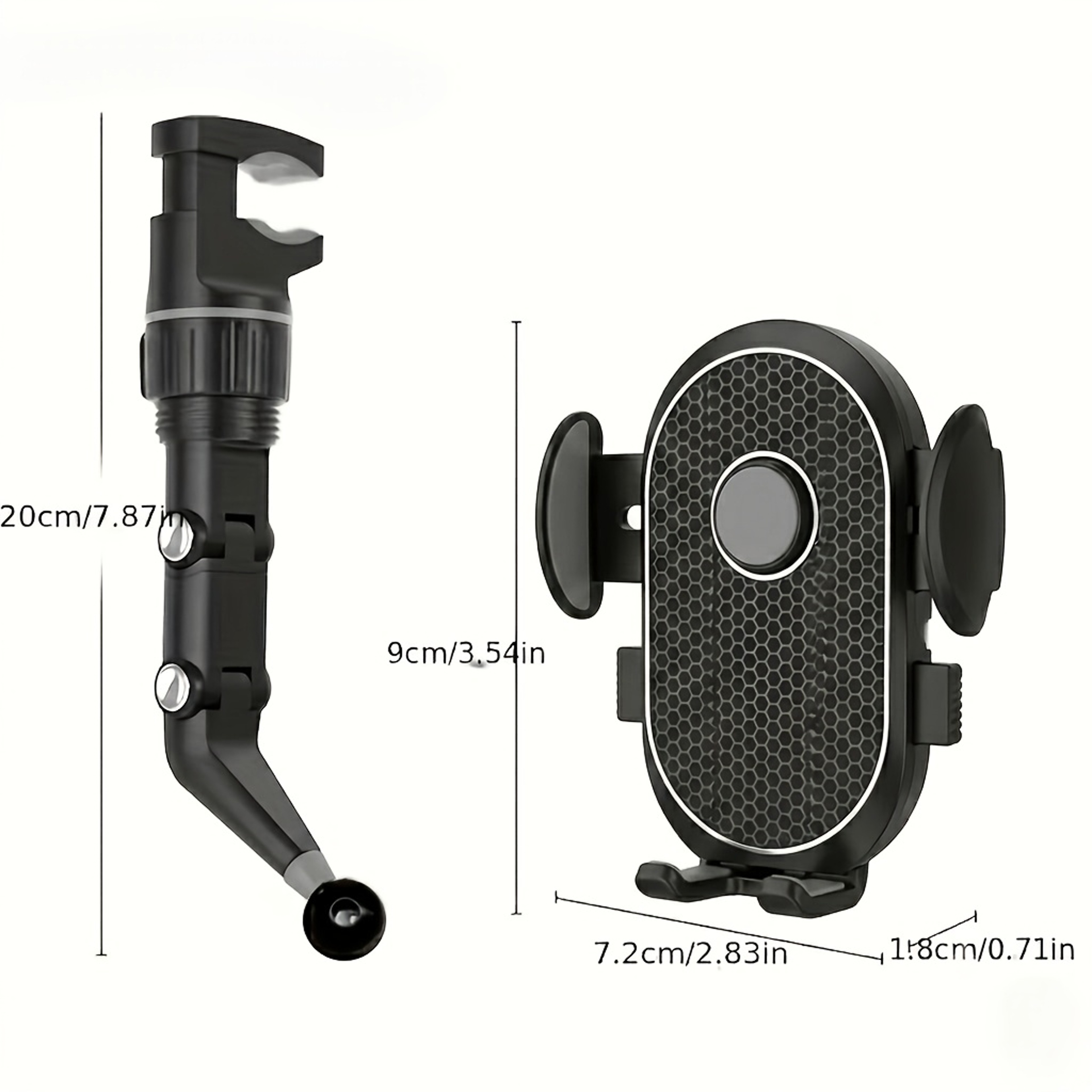 Car Phone Holder Rotating Adjustable Hands Free GPS Mount 4